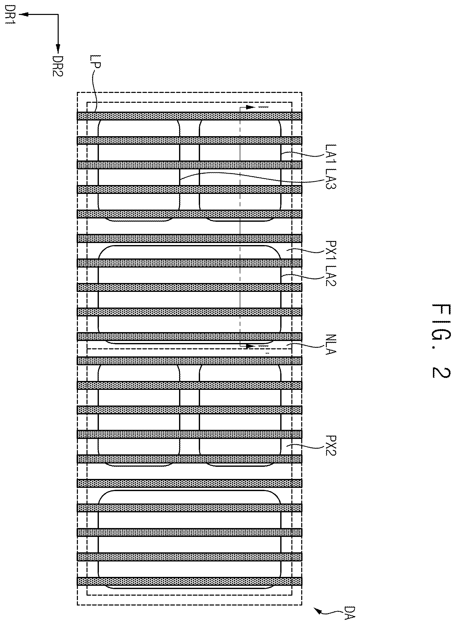 Patent US12615896 Figure 2 – Display device and method of manufacturing the same