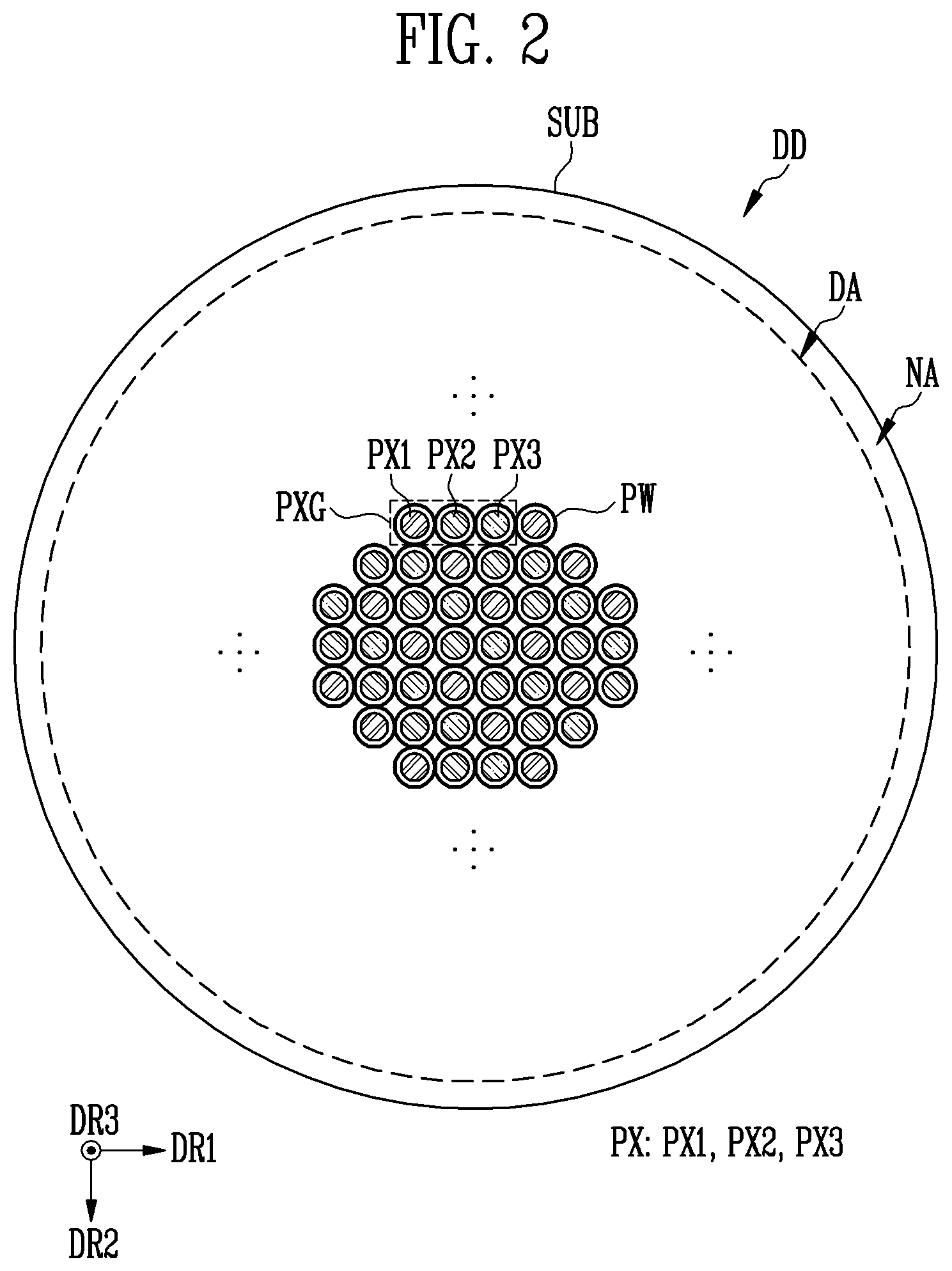 Patent US12615900 Figure 2 – Display device and method of manufacturing the same
