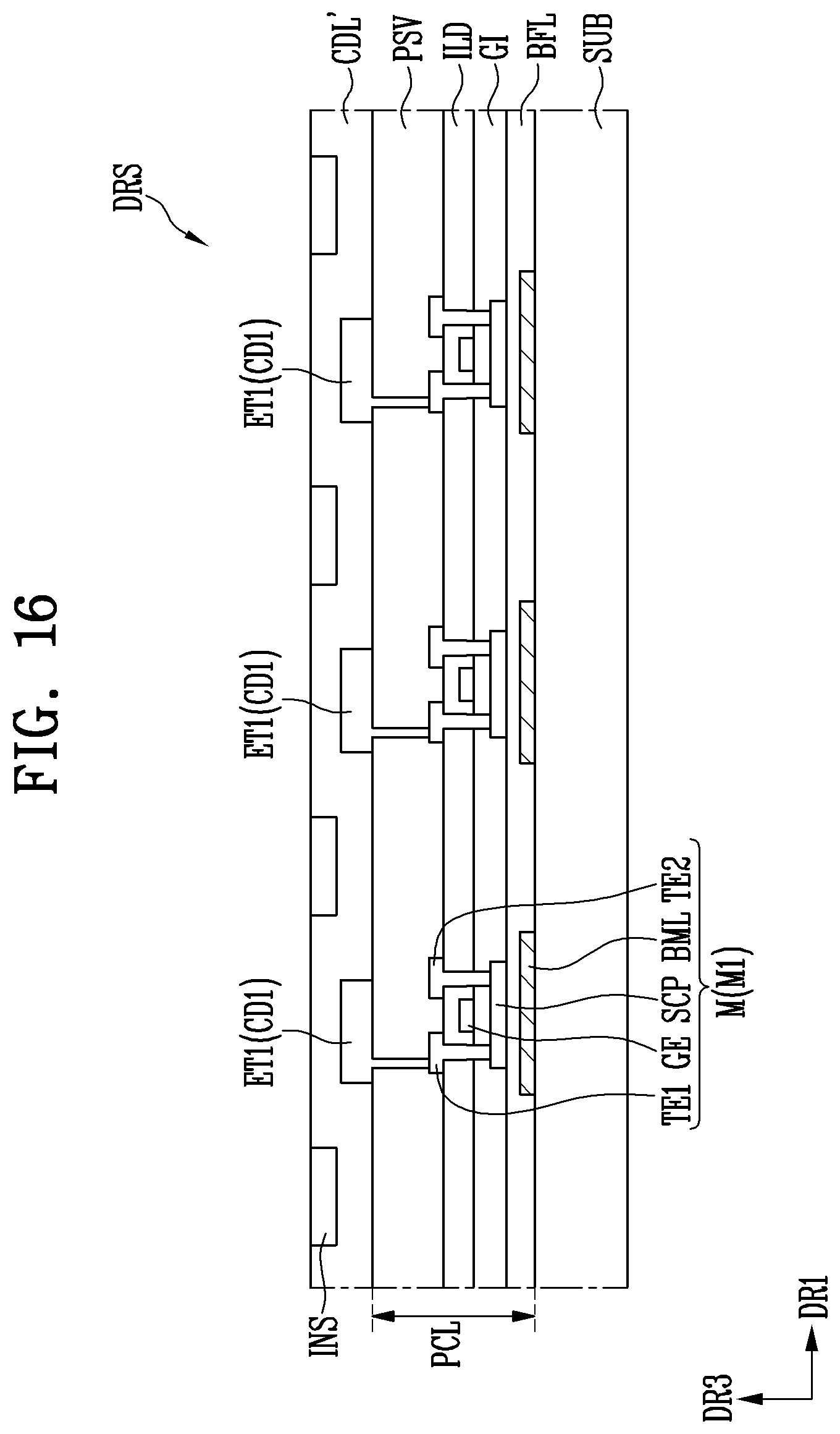 Patent US12615900 Figure 14 – Display device and method of manufacturing the same