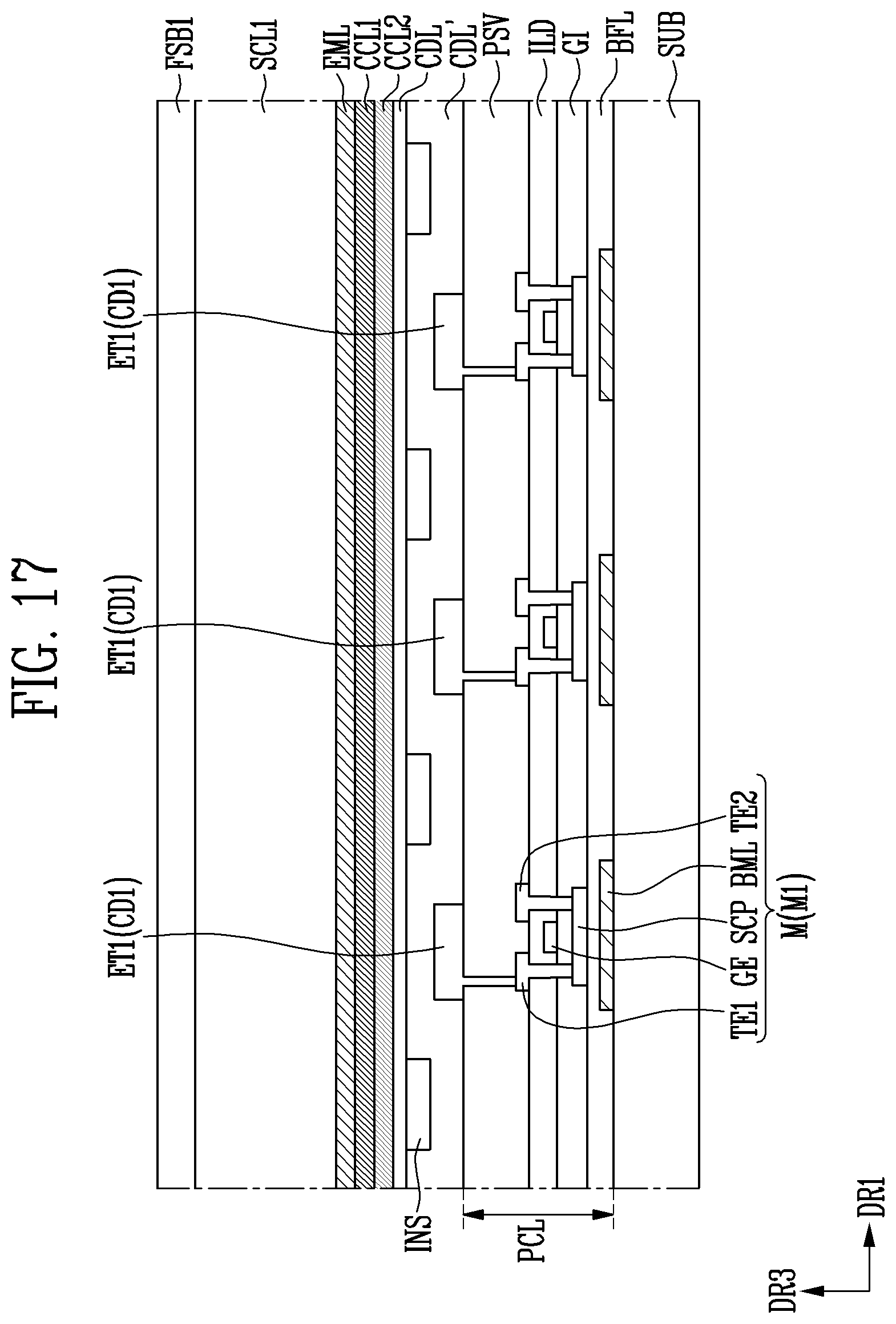 Patent US12615900 Figure 15 – Display device and method of manufacturing the same