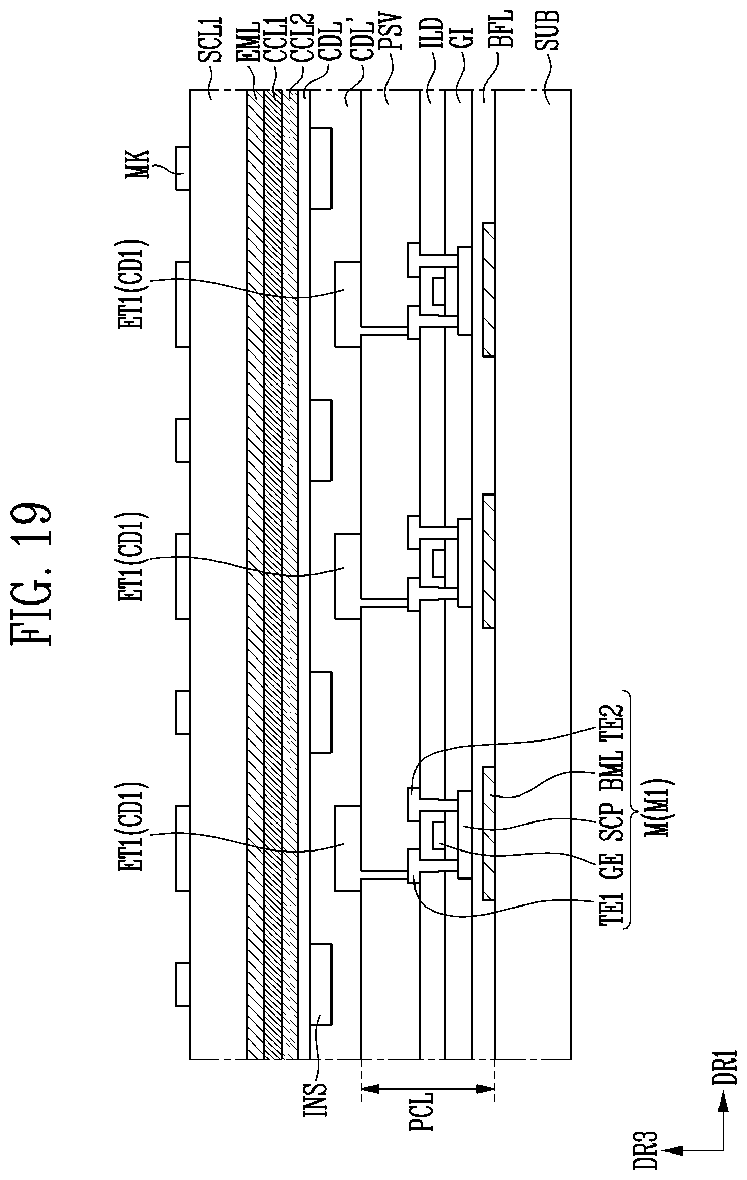 Patent US12615900 Figure 17 – Display device and method of manufacturing the same