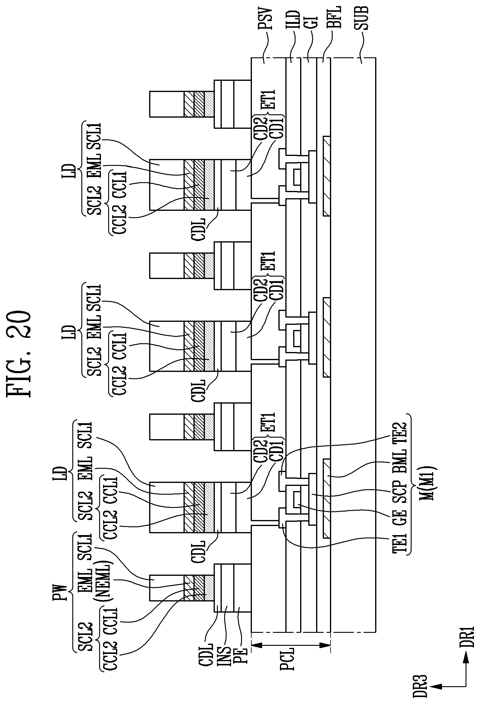 Patent US12615900 Figure 18 – Display device and method of manufacturing the same