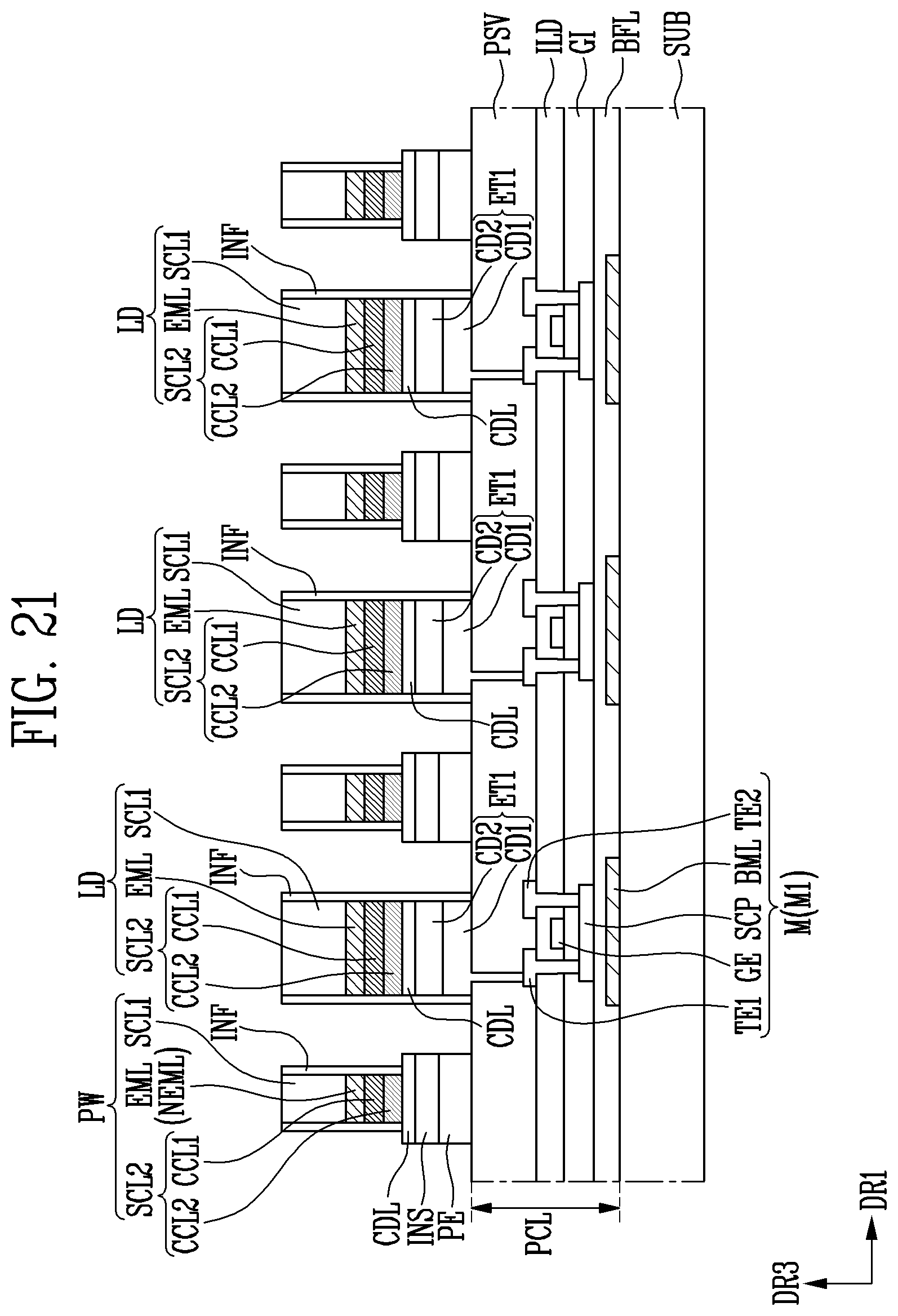 Patent US12615900 Figure 19 – Display device and method of manufacturing the same
