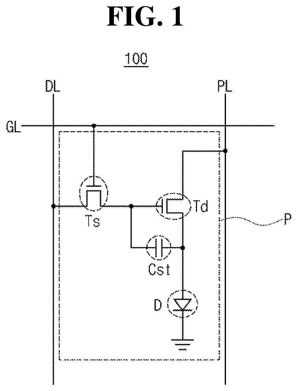 Patent US12615910 Figure 1 – Organic light emitting diode and organic light emitting device
