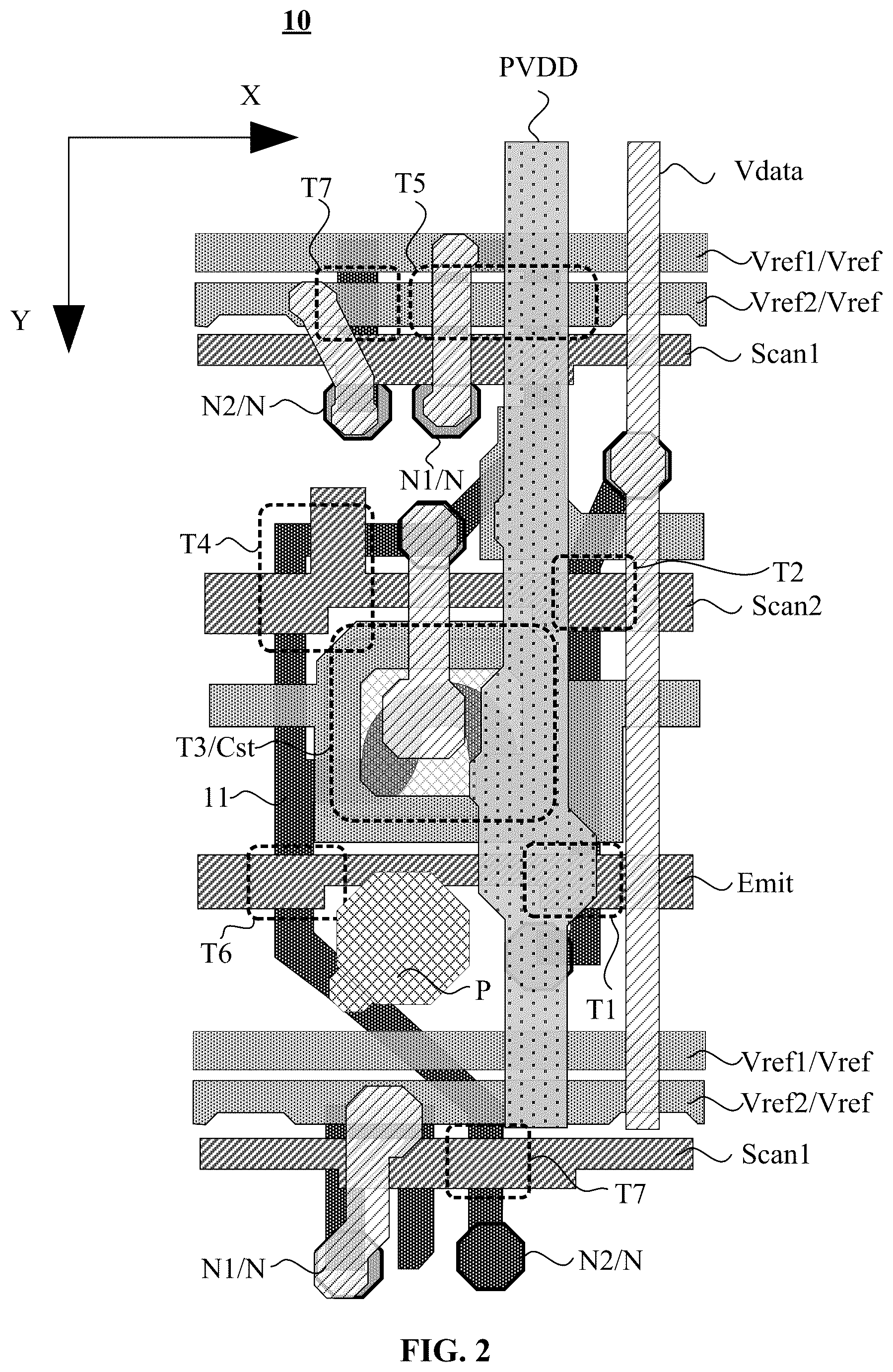 Patent US12615914 Figure 2 – Display panel and display device