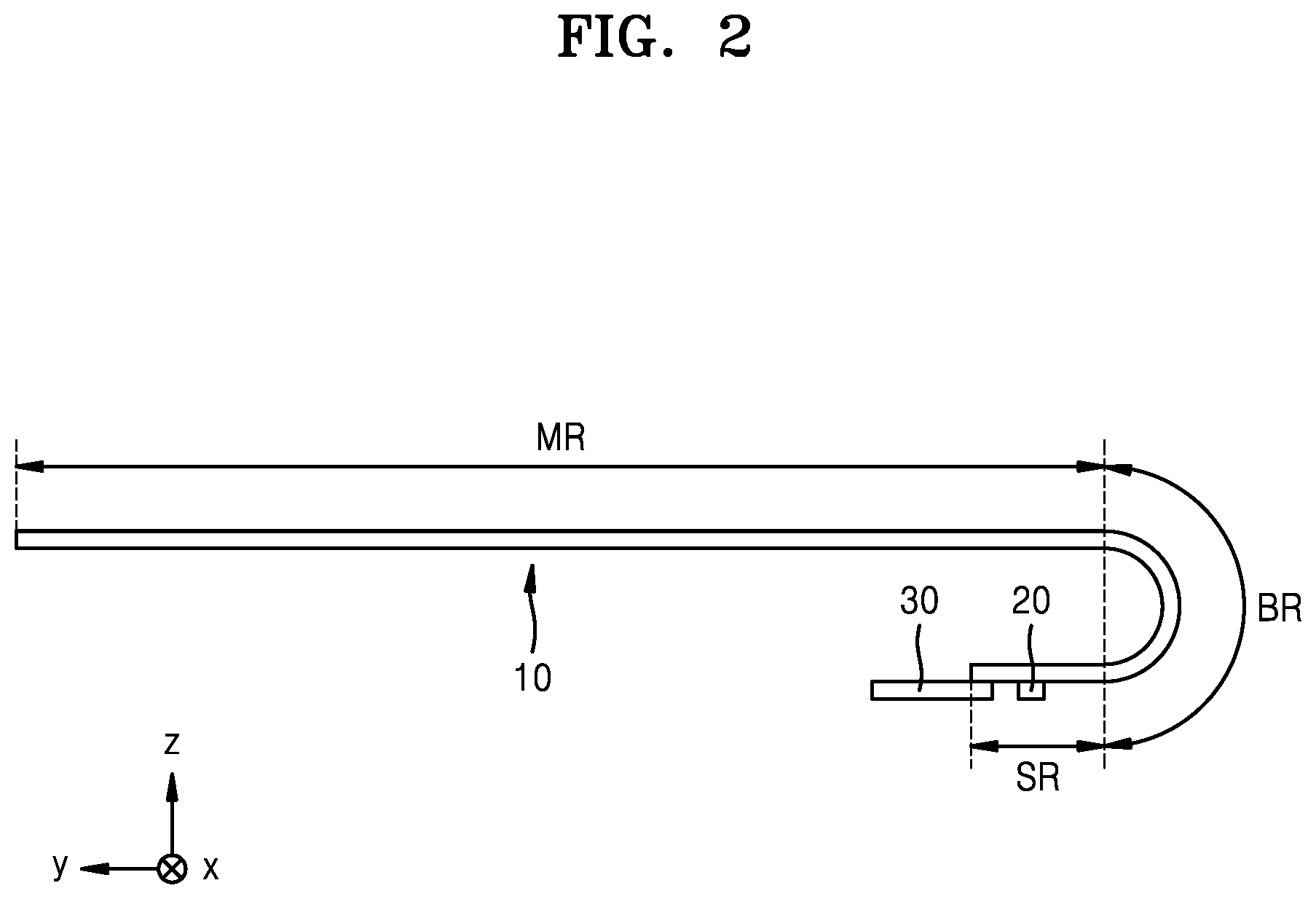 Patent US12615915 Figure 2 – Display device including shift area, main display area and extended display area