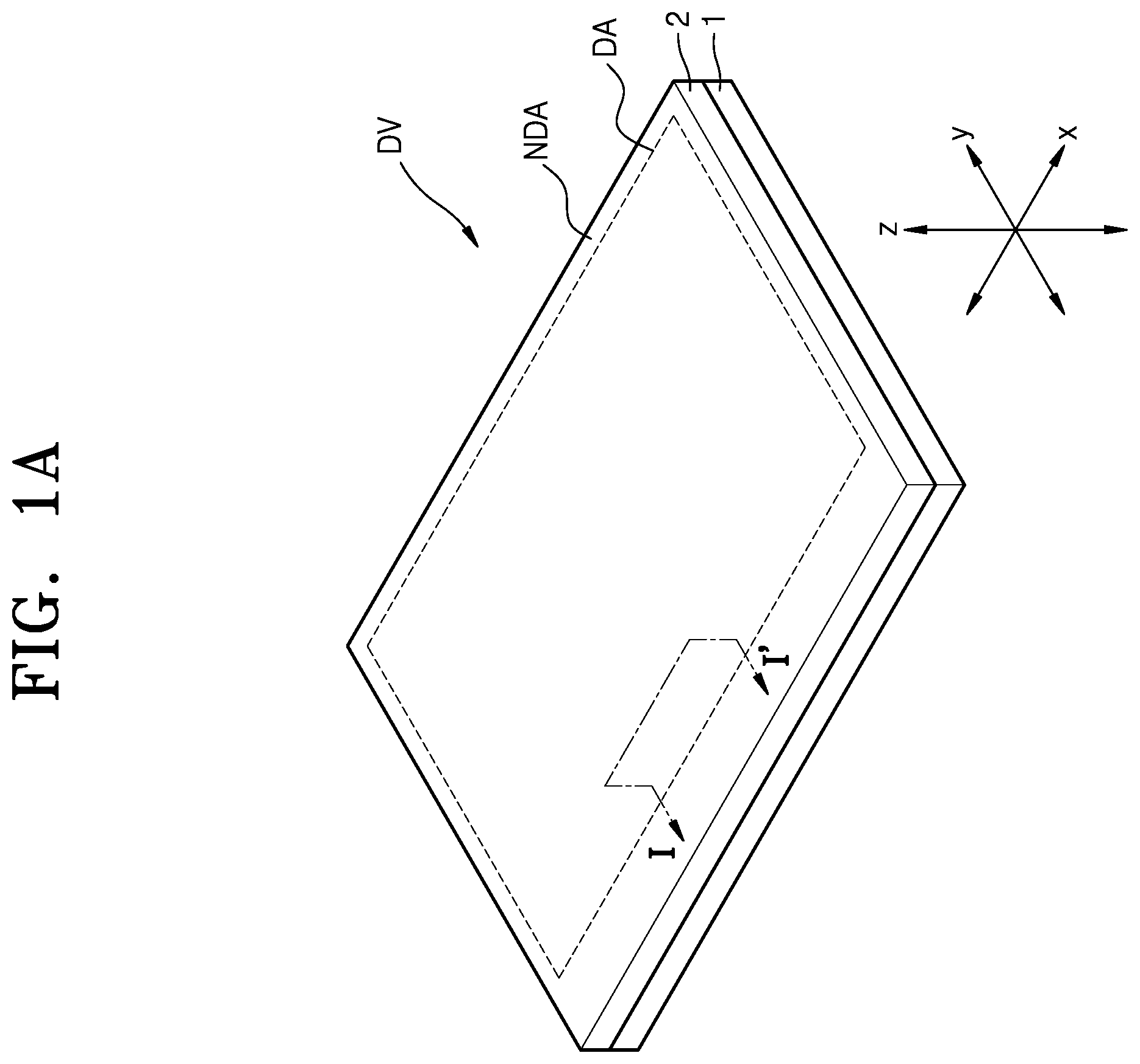 Patent US12615916 Figure 1 – Display device