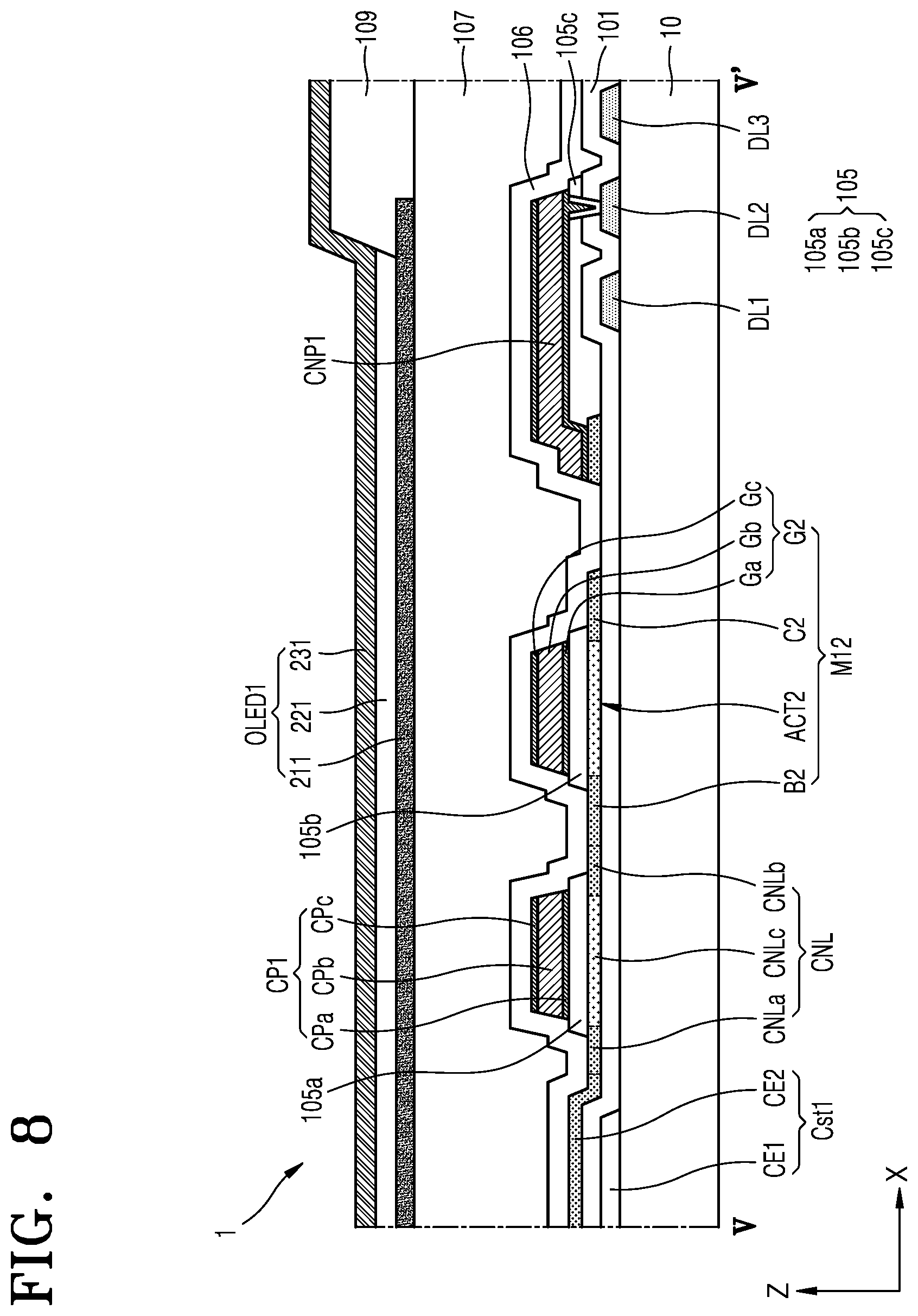 Patent US12615916 Figure 13 – Display device