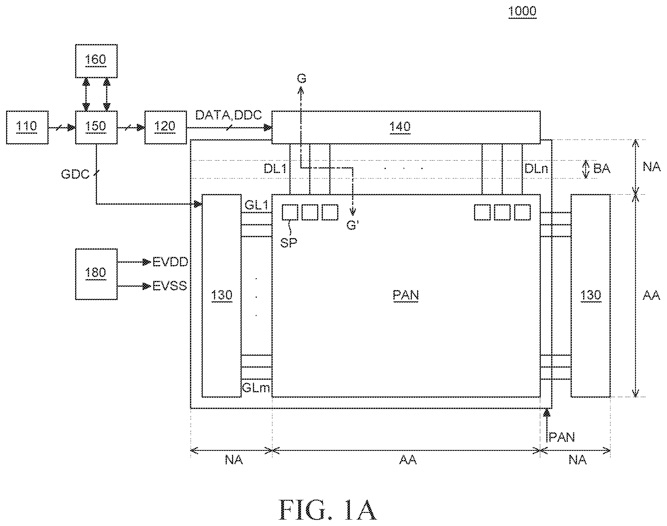 Patent US12615926 Figure 1 – Display apparatus