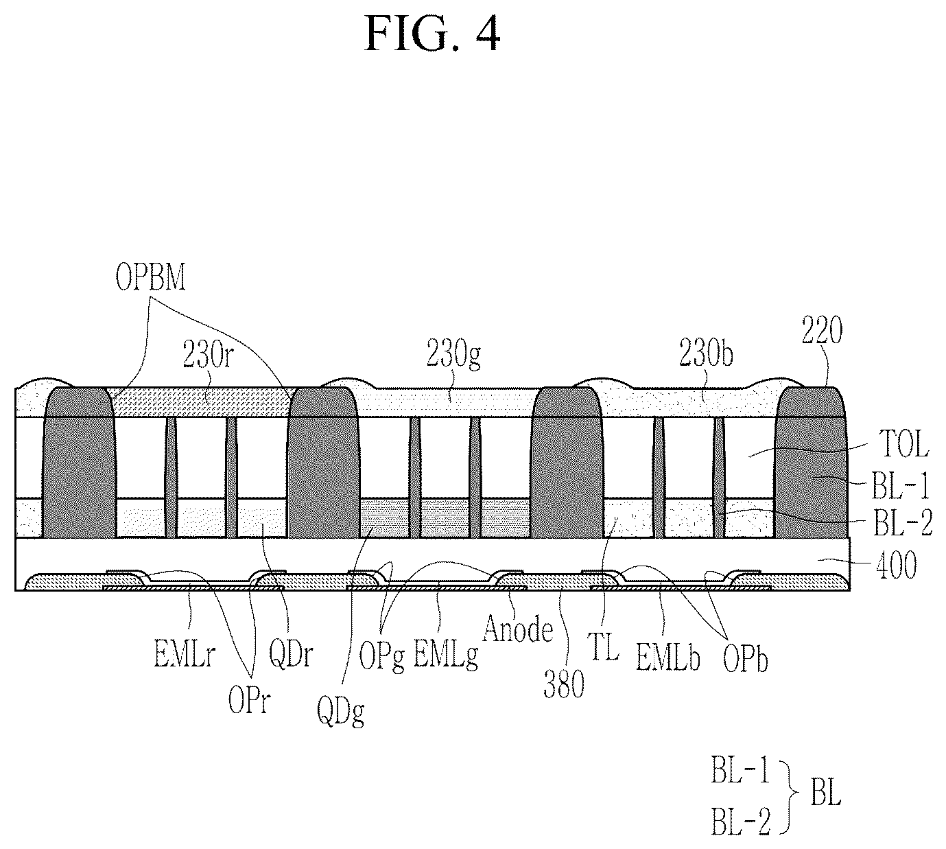 Patent US12615927 Figure 4 – Light emitting display device and vehicle including the same