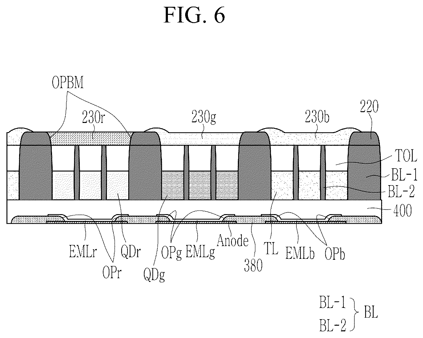 Patent US12615927 Figure 6 – Light emitting display device and vehicle including the same