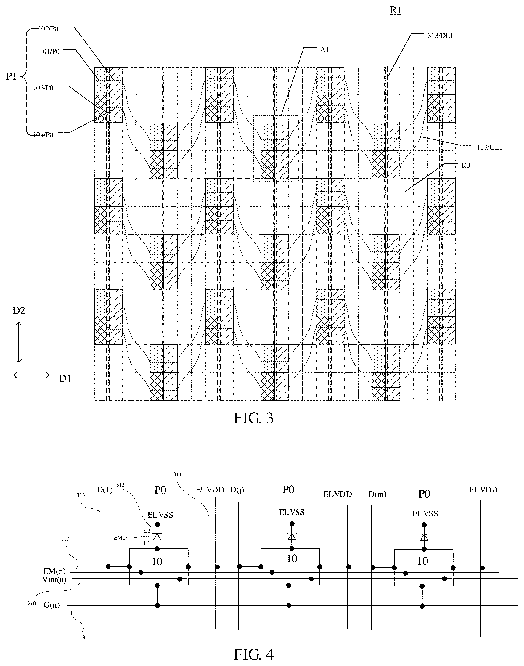 Patent US12615928 Figure 3 – Display panel and display device