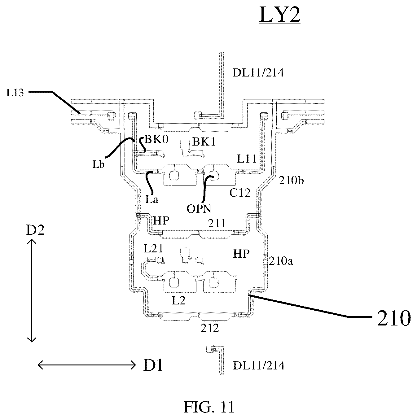 Patent US12615928 Figure 14 – Display panel and display device