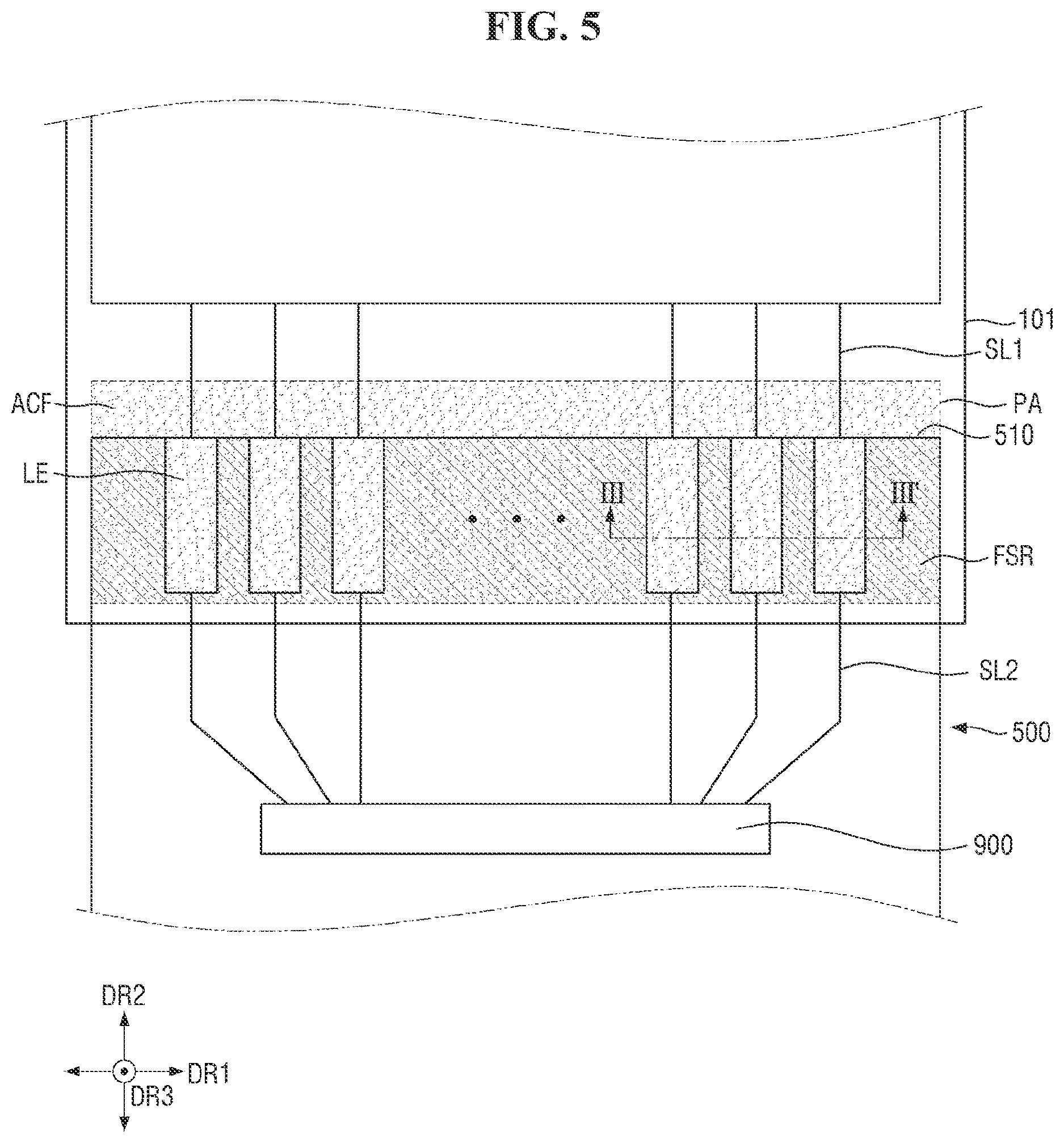 Patent US12615931 Figure 5 – Anisotropic conductive film and display device including same