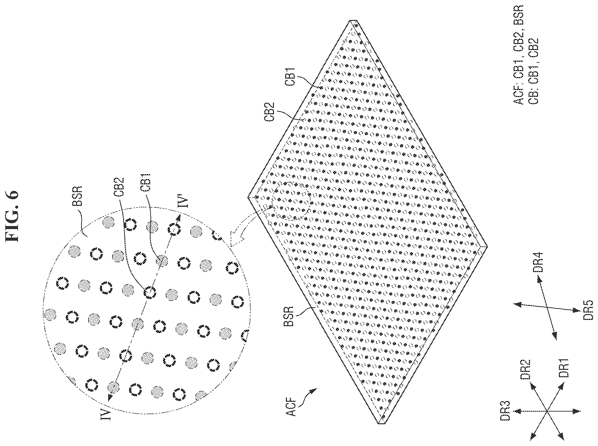 Patent US12615931 Figure 6 – Anisotropic conductive film and display device including same