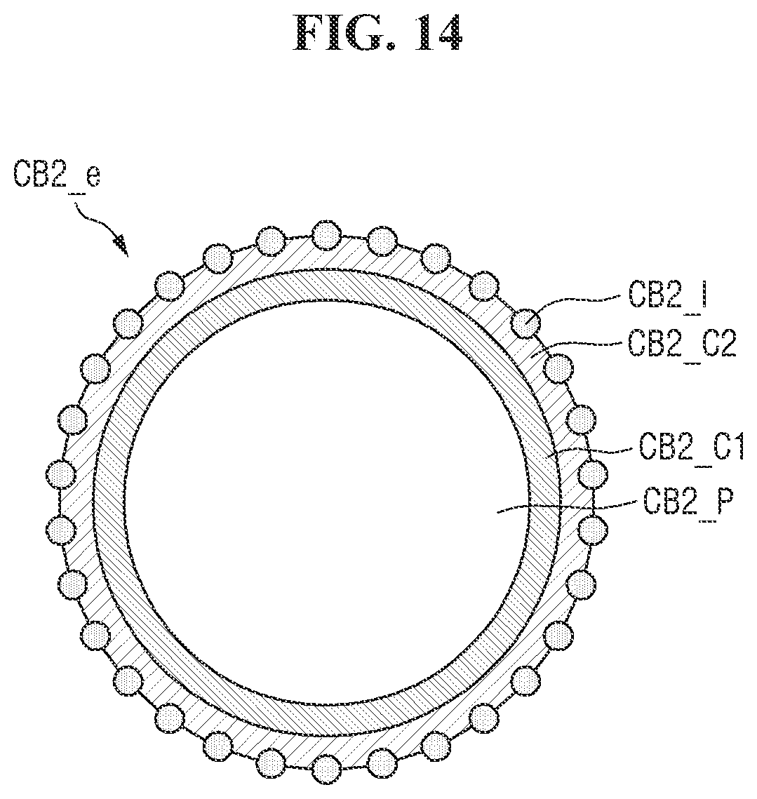 Patent US12615931 Figure 14 – Anisotropic conductive film and display device including same