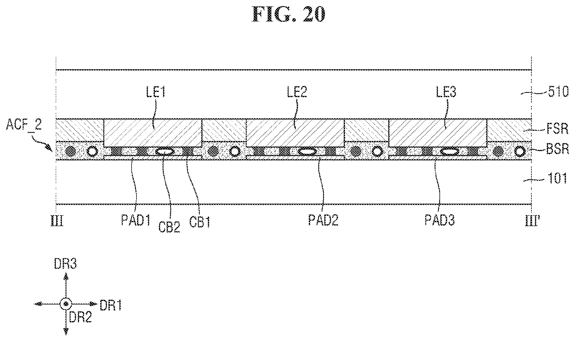 Patent US12615931 Figure 20 – Anisotropic conductive film and display device including same