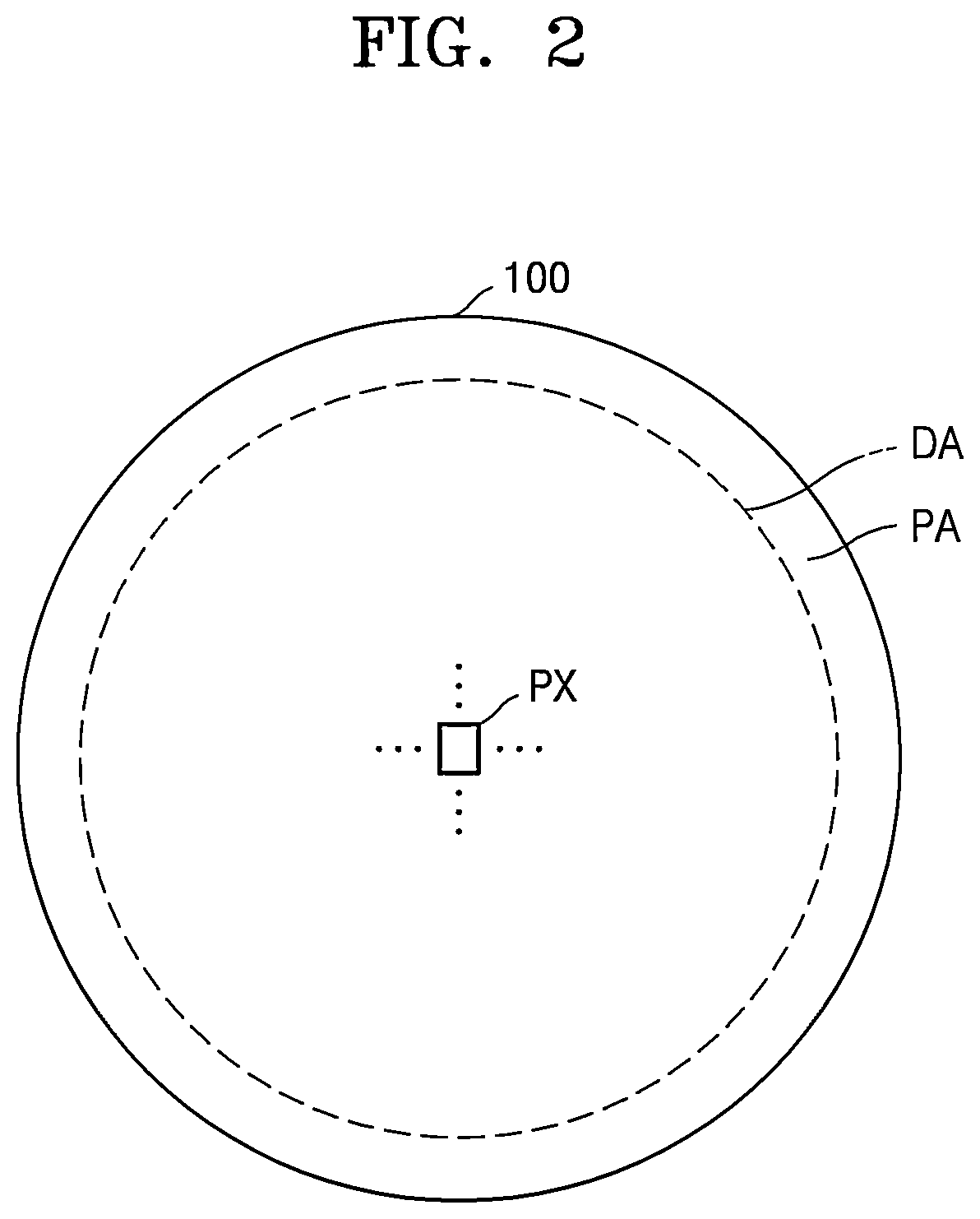 Patent US12615936 Figure 2 – Display device including a common power supply line disposed in a peripheral area and overlapping a fan-out part