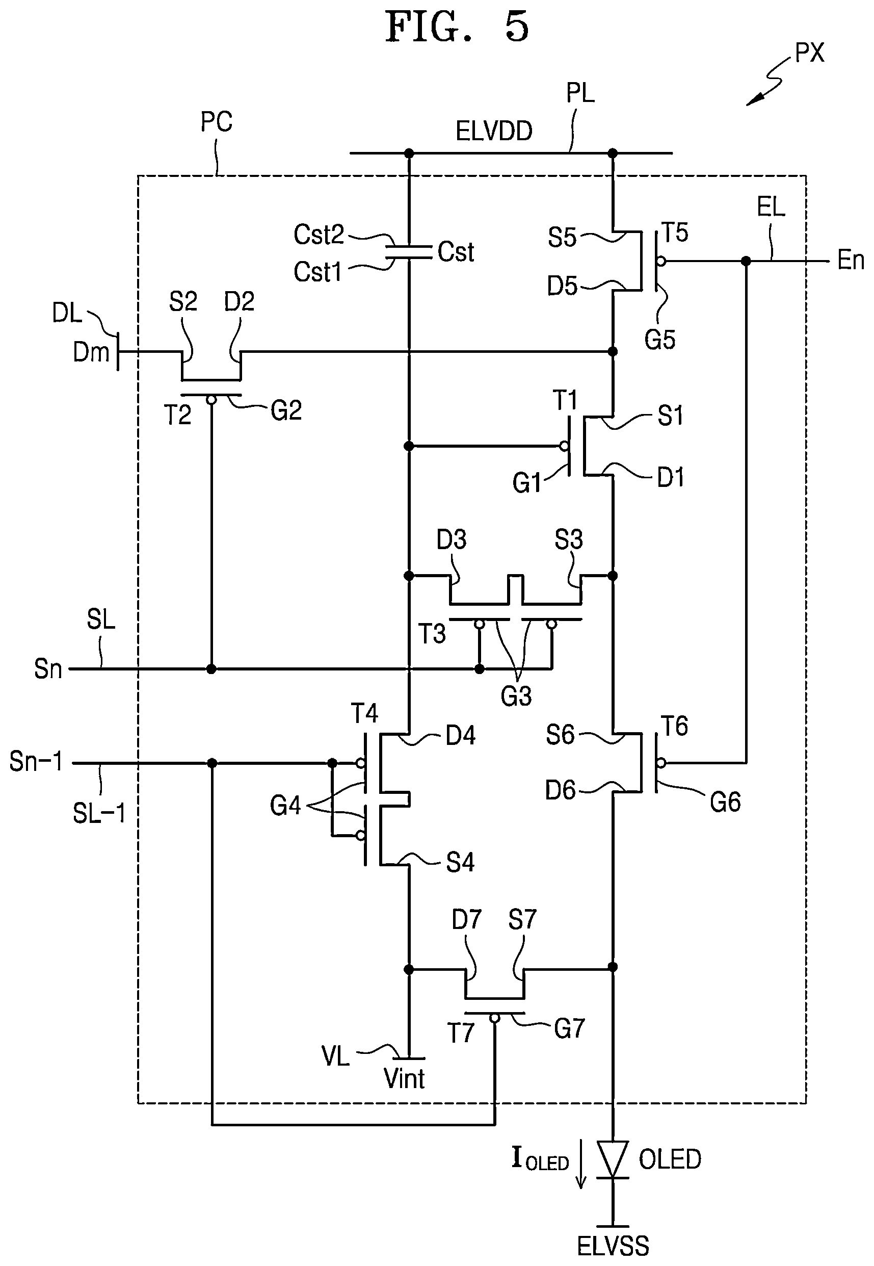 Patent US12615936 Figure 5 – Display device including a common power supply line disposed in a peripheral area and overlapping a fan-out part