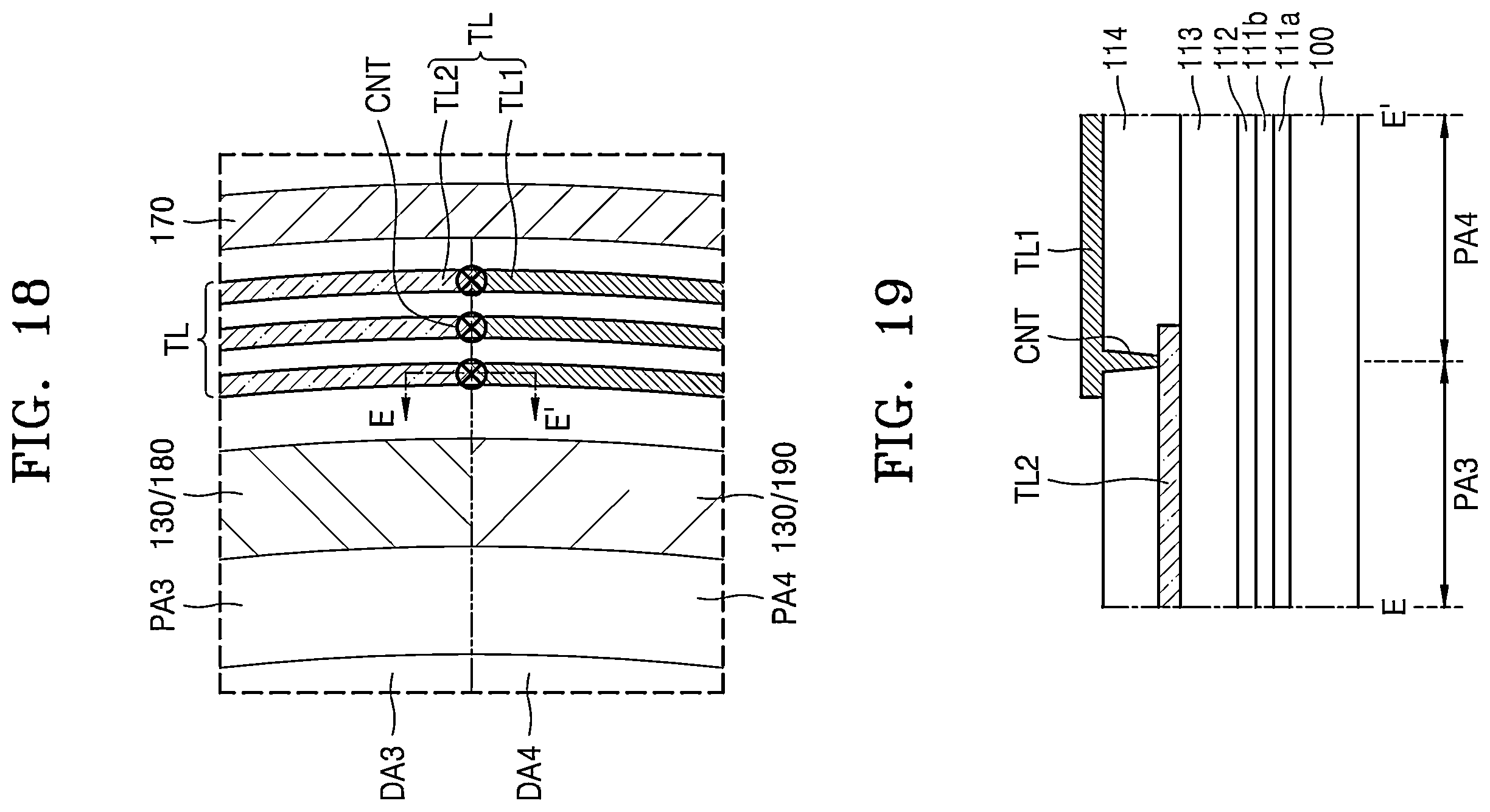 Patent US12615936 Figure 18 – Display device including a common power supply line disposed in a peripheral area and overlapping a fan-out part