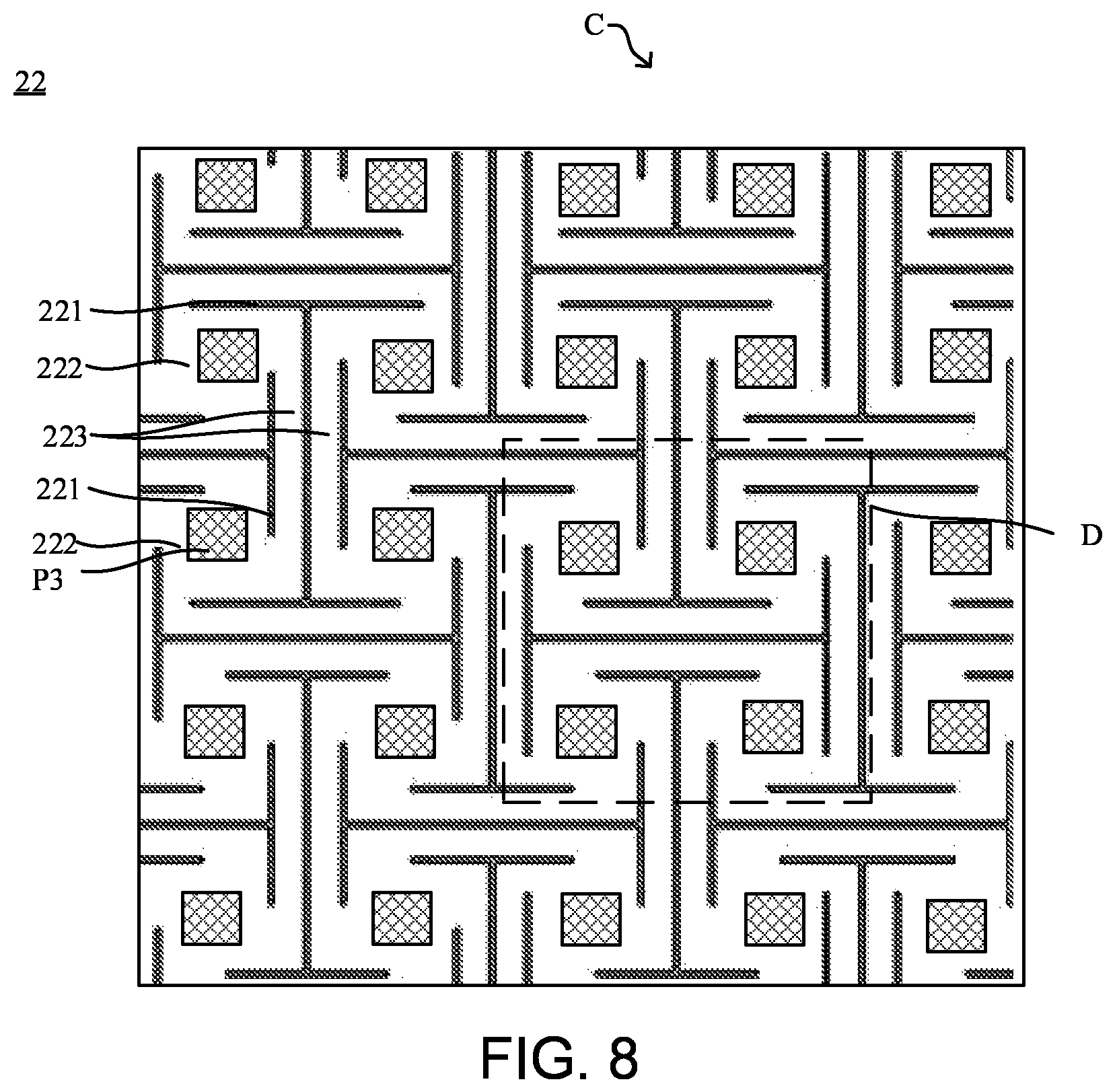 Patent US12615948 Figure 8 – Display panel and display apparatus