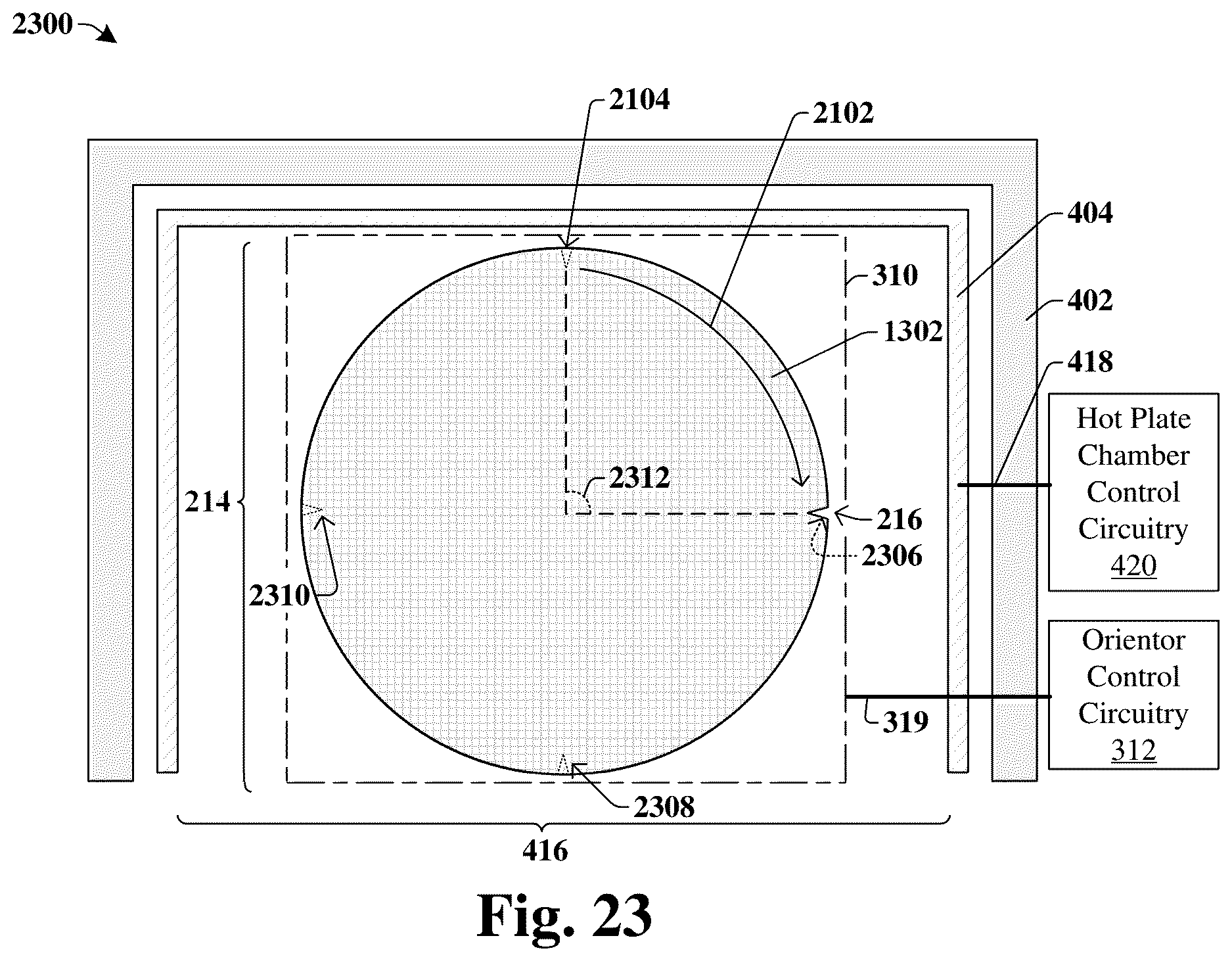Patent US12615963 Figure 15 – Semiconductor substrate processing tool with hot plate chamber