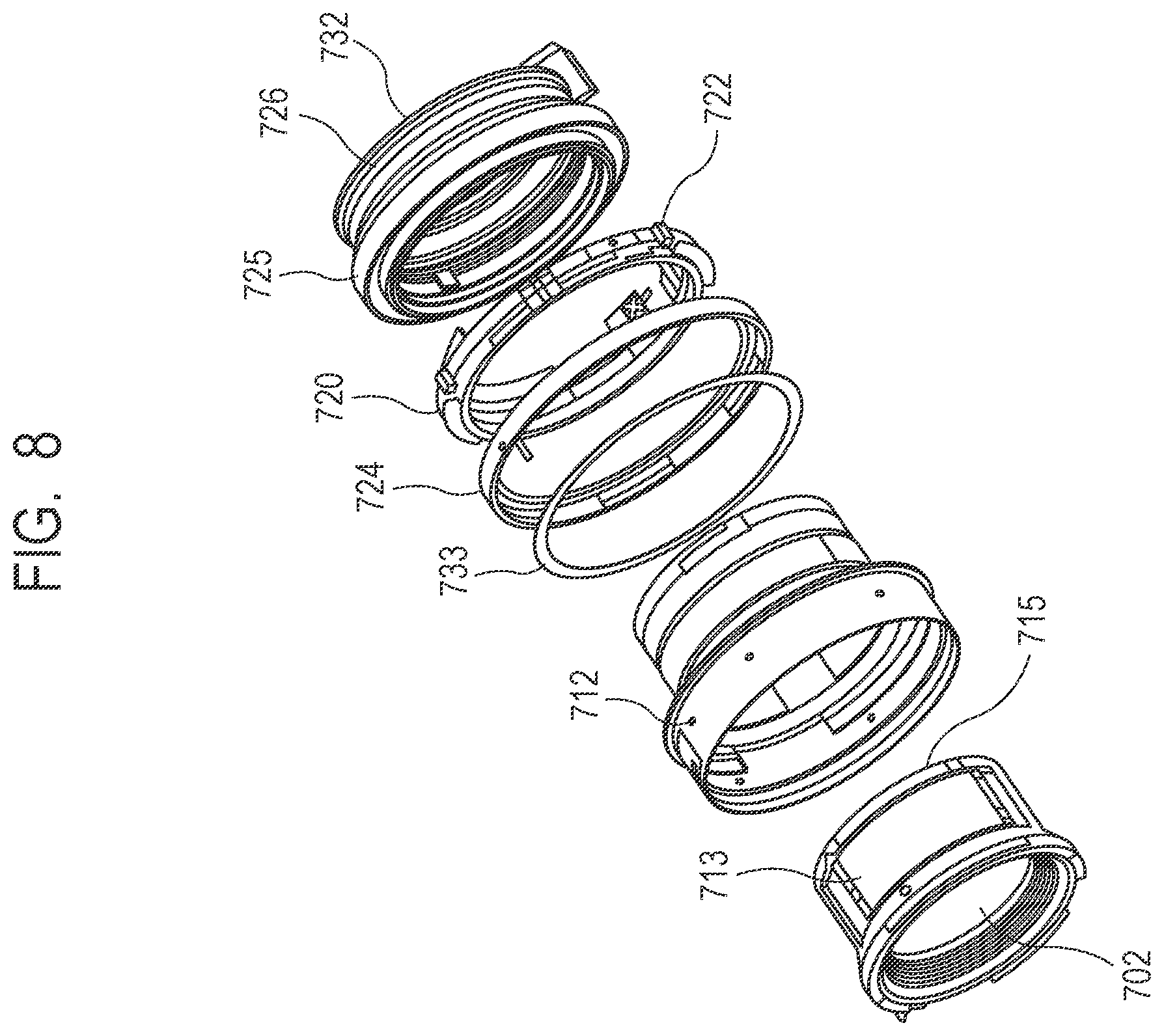 Patent US12615965 Figure 8 – Piezoelectric material, piezoelectric element, and electronic apparatus