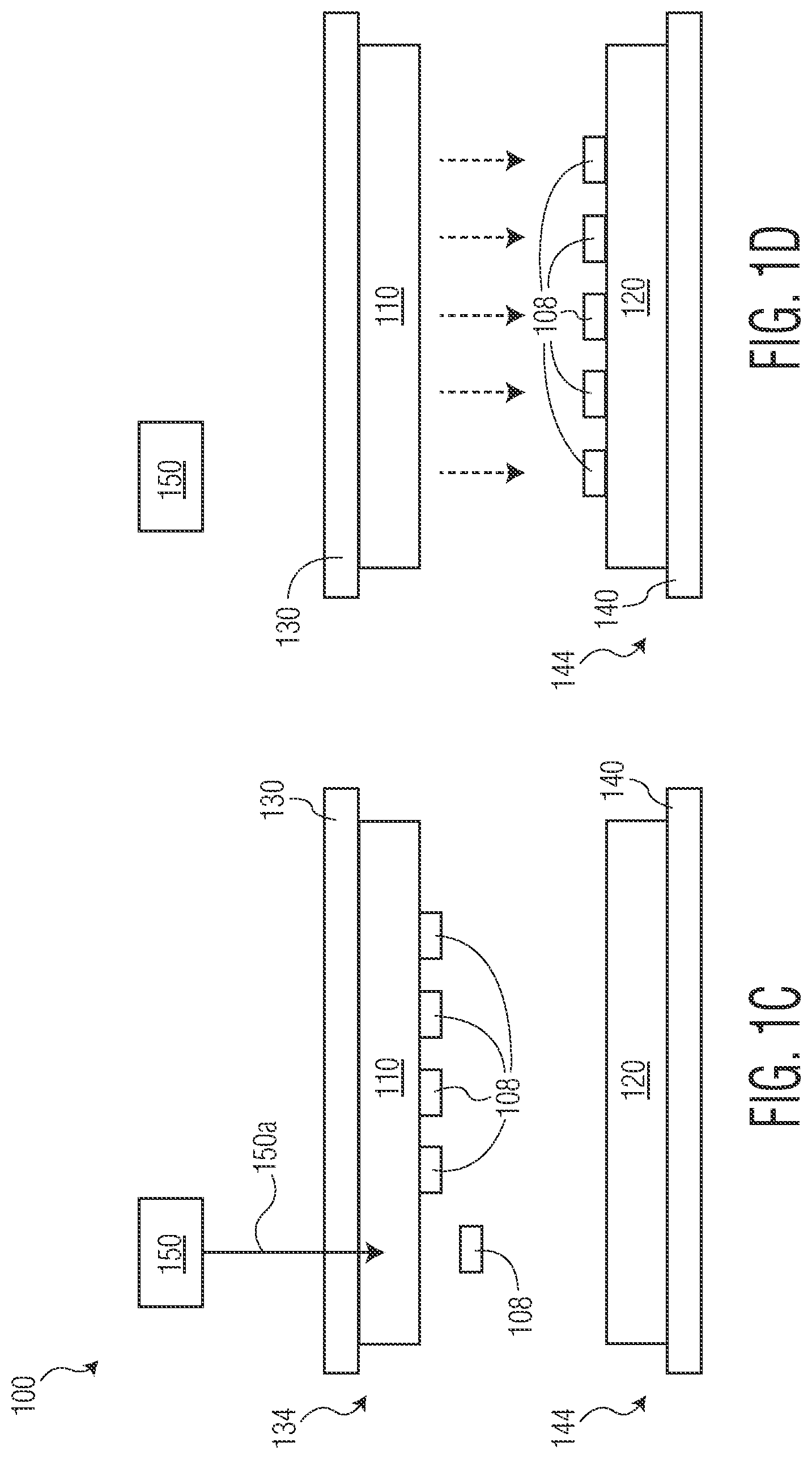 Patent US12615991 Figure 2 – Reusable die catch materials, reusable die release materials, related die transfer systems, and methods of using the same