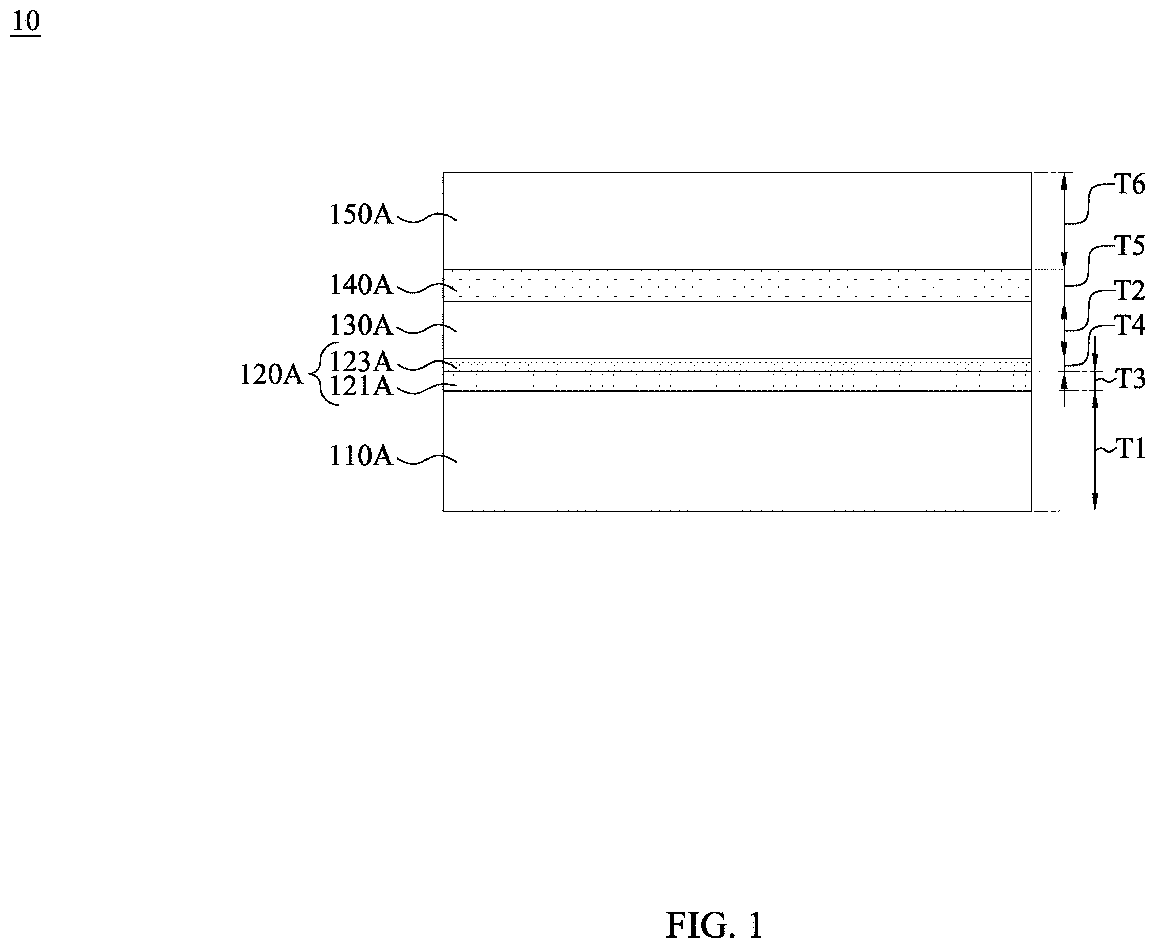 Patent US12616004 Figure 1 – Hardmask structure and method of forming semiconductor structure
