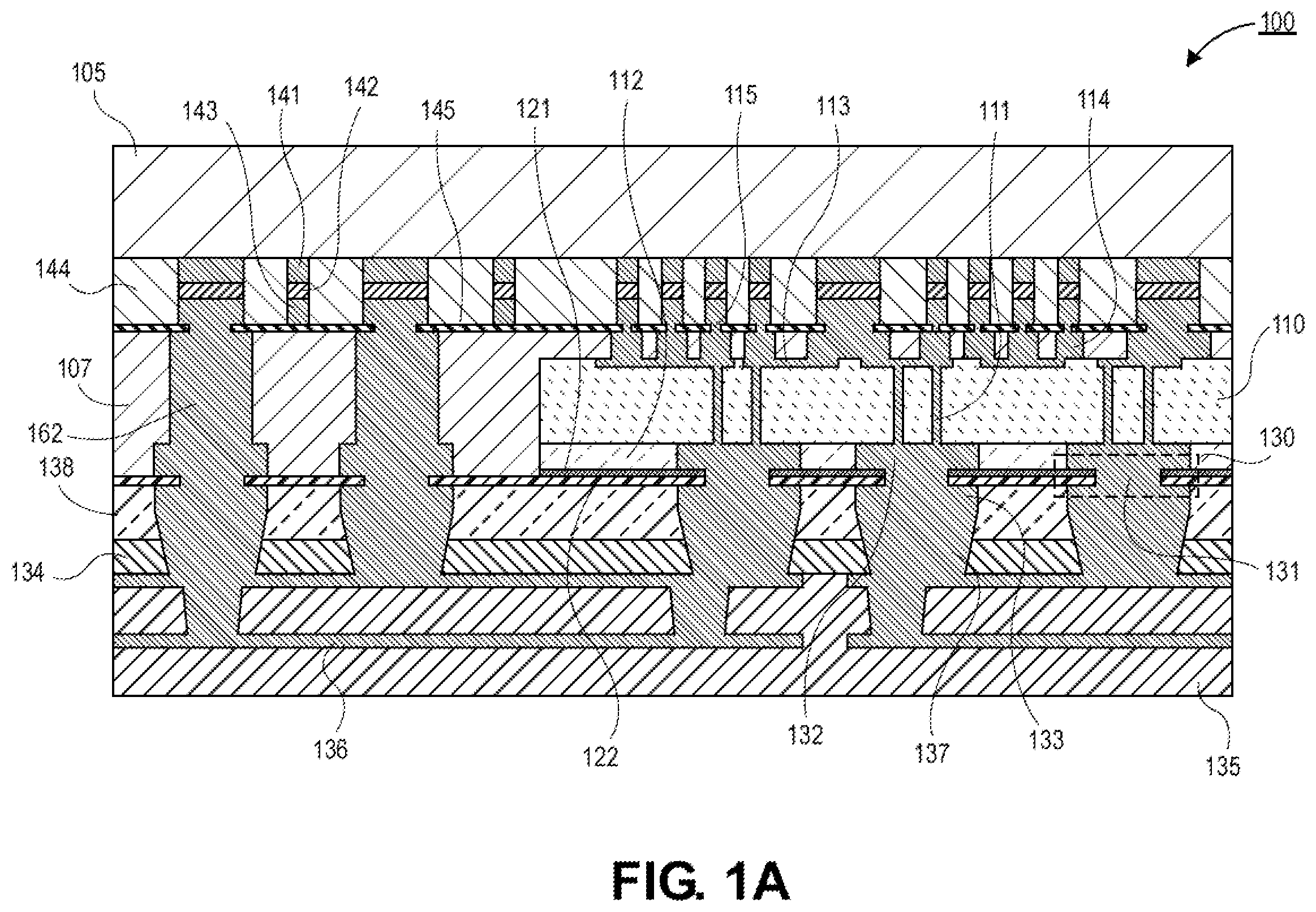 Patent US12616013 Figure 1 – Dielectric bondable chiplet for package architecture including reset via simplification