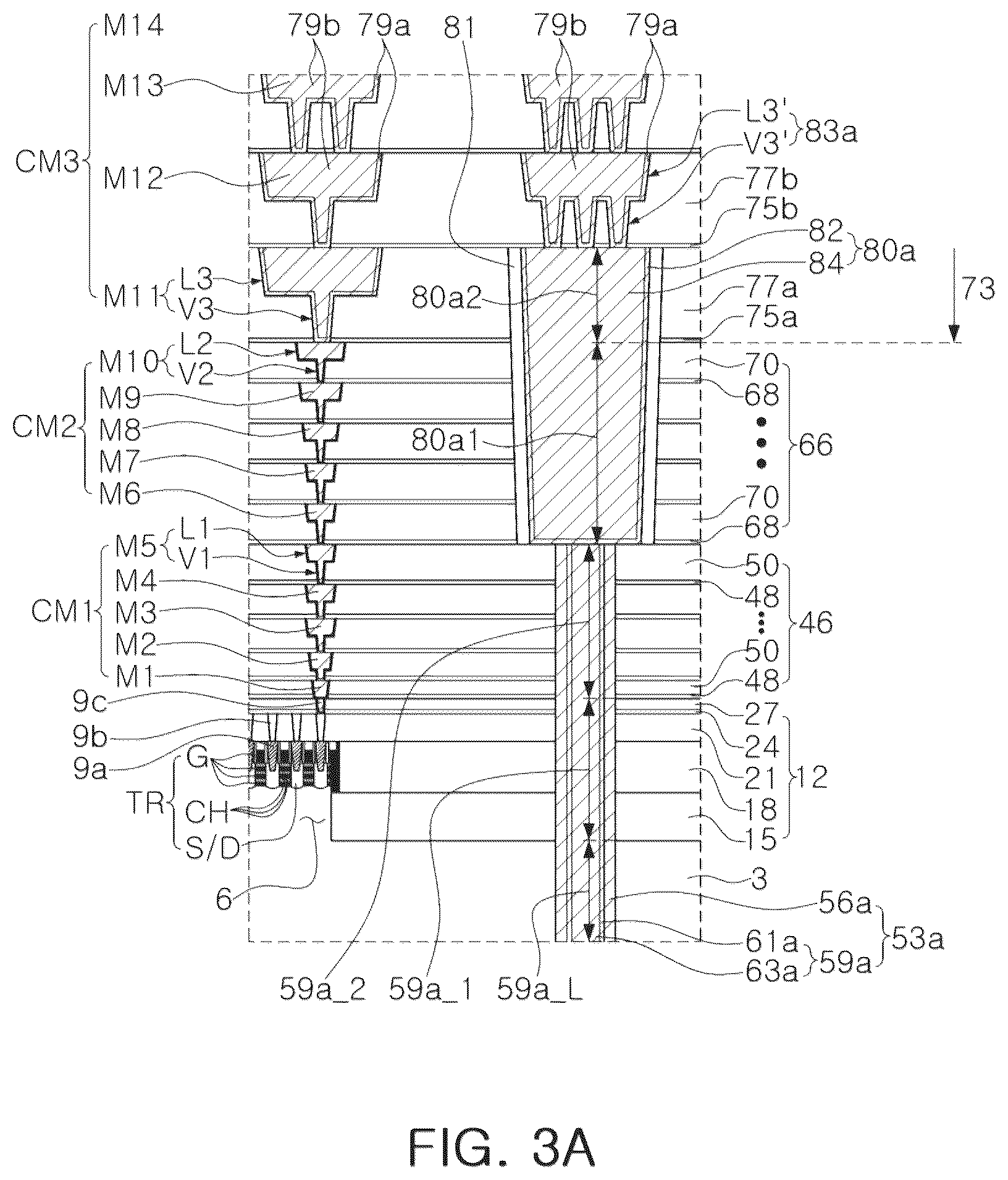 Patent US12616014 Figure 4 – Semiconductor device including a through electrode contacting a backside conductive pattern and a frontside conductive pattern and a semiconductor package including the same