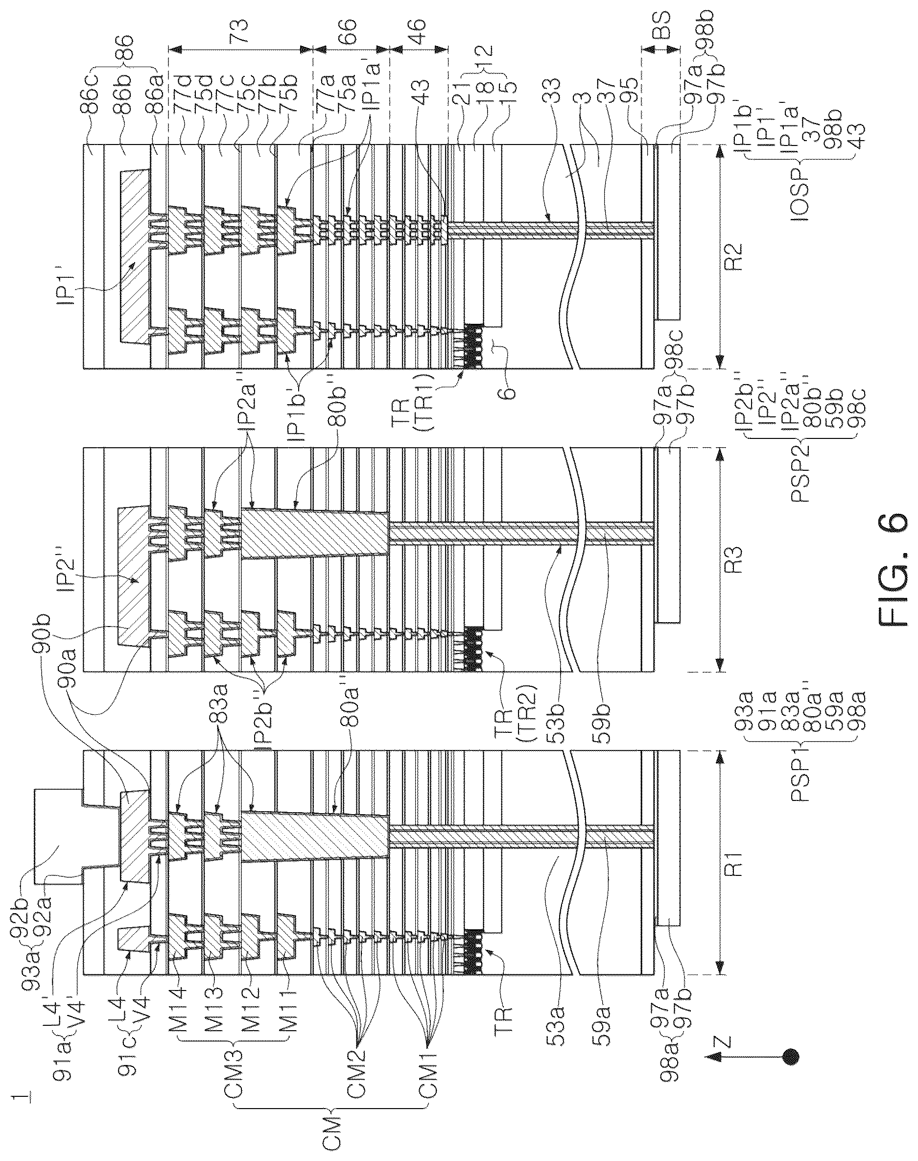 Patent US12616014 Figure 8 – Semiconductor device including a through electrode contacting a backside conductive pattern and a frontside conductive pattern and a semiconductor package including the same