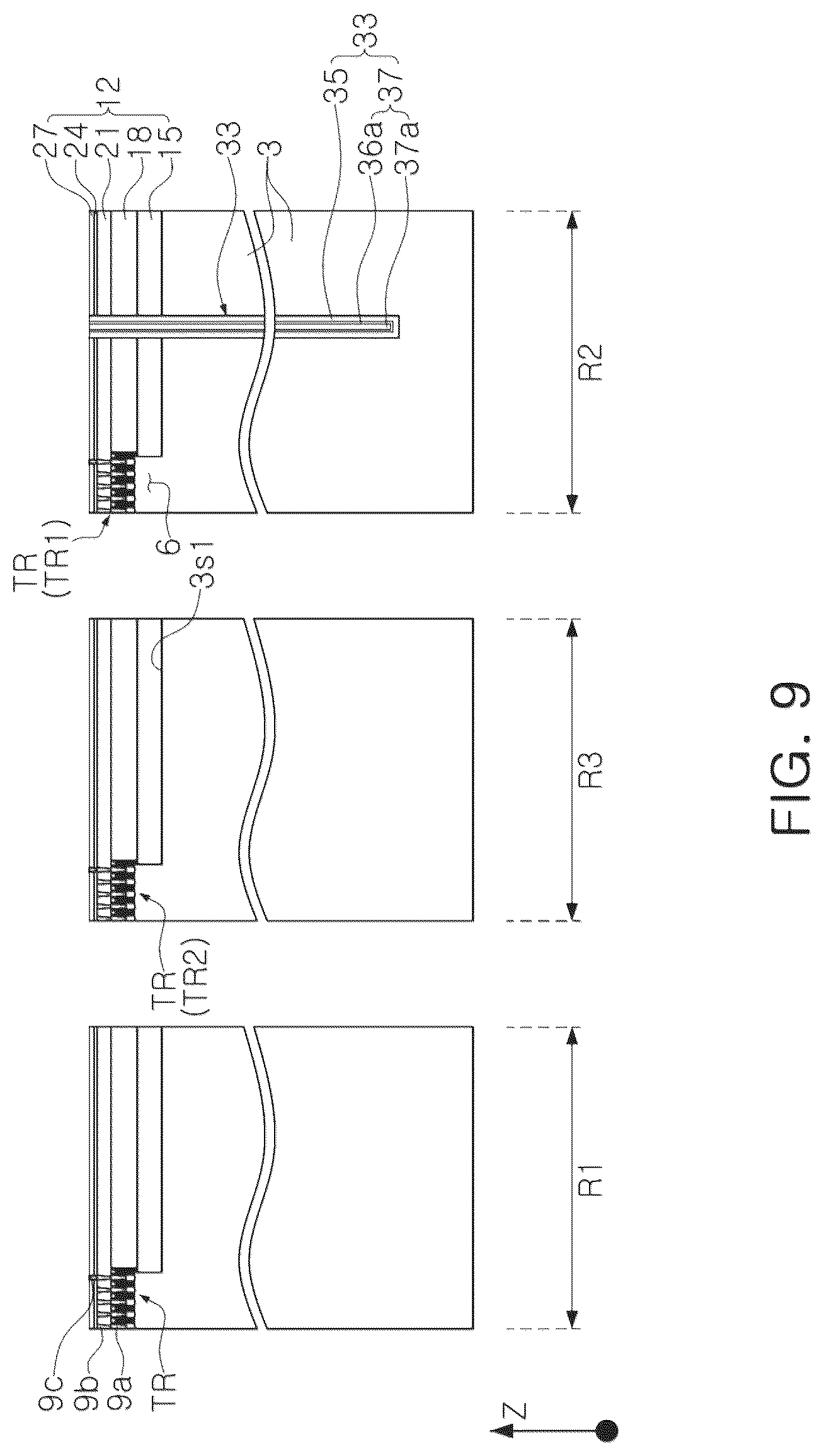 Patent US12616014 Figure 12 – Semiconductor device including a through electrode contacting a backside conductive pattern and a frontside conductive pattern and a semiconductor package including the same
