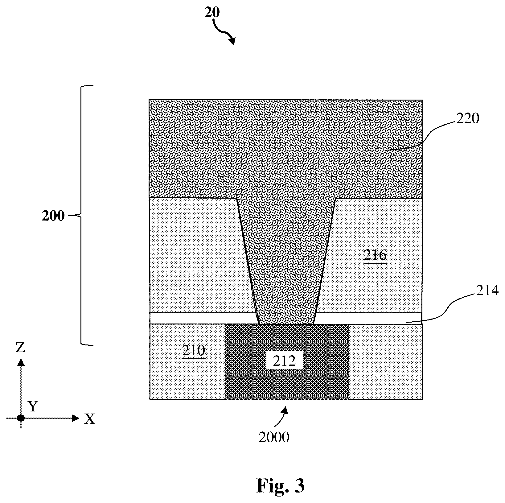 Patent US12616018 Figure 3 – Graphene barrier layer of interconnect structure