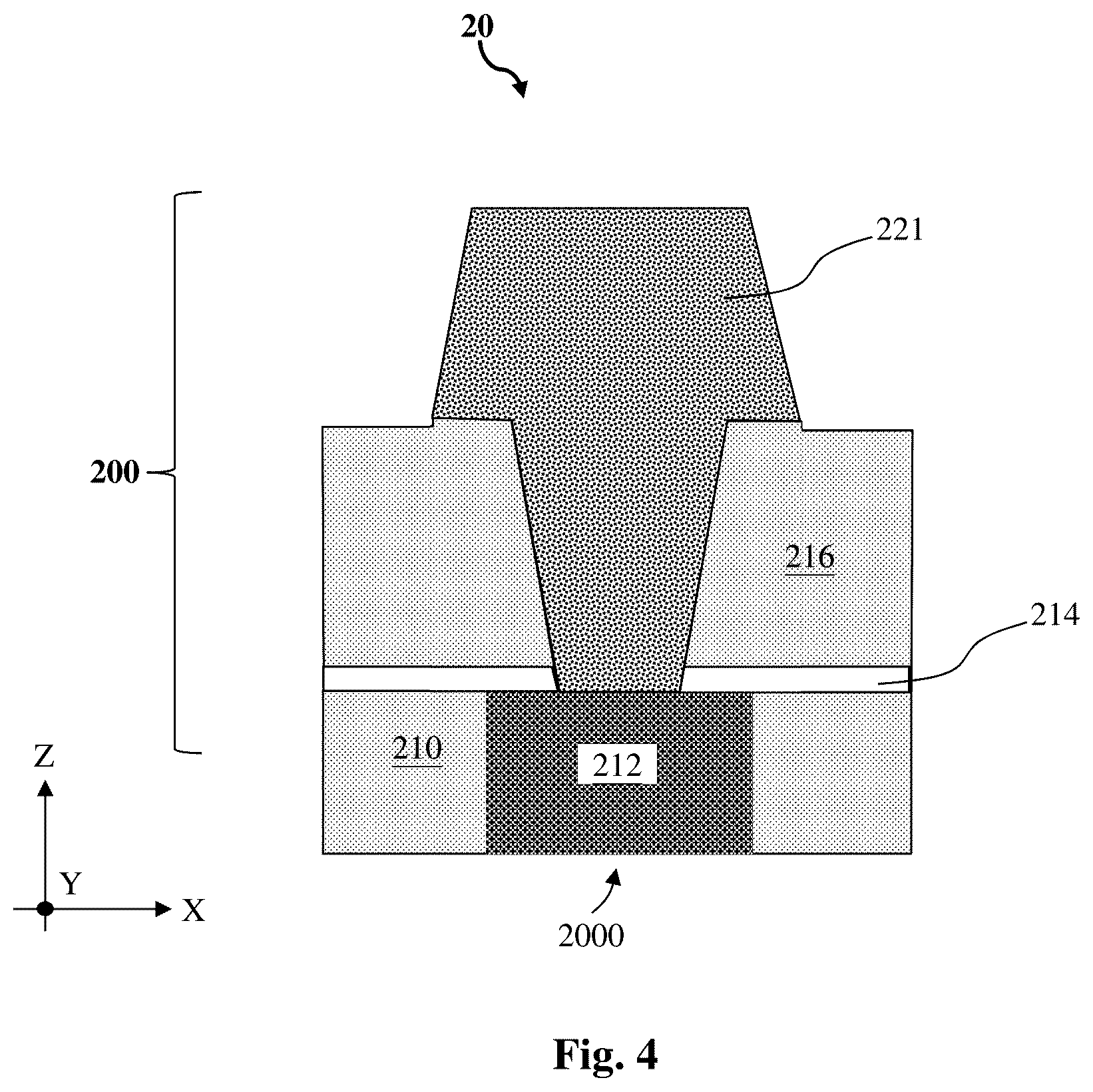 Patent US12616018 Figure 4 – Graphene barrier layer of interconnect structure