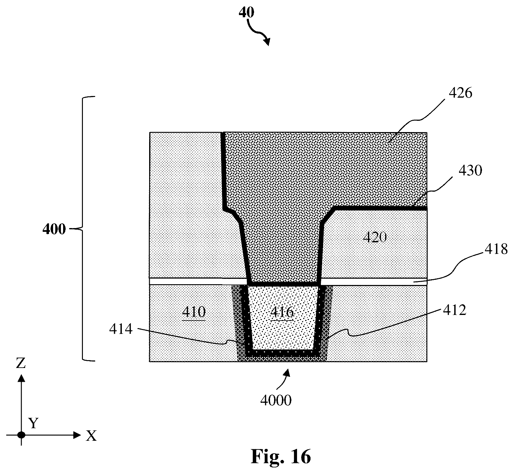 Patent US12616018 Figure 16 – Graphene barrier layer of interconnect structure