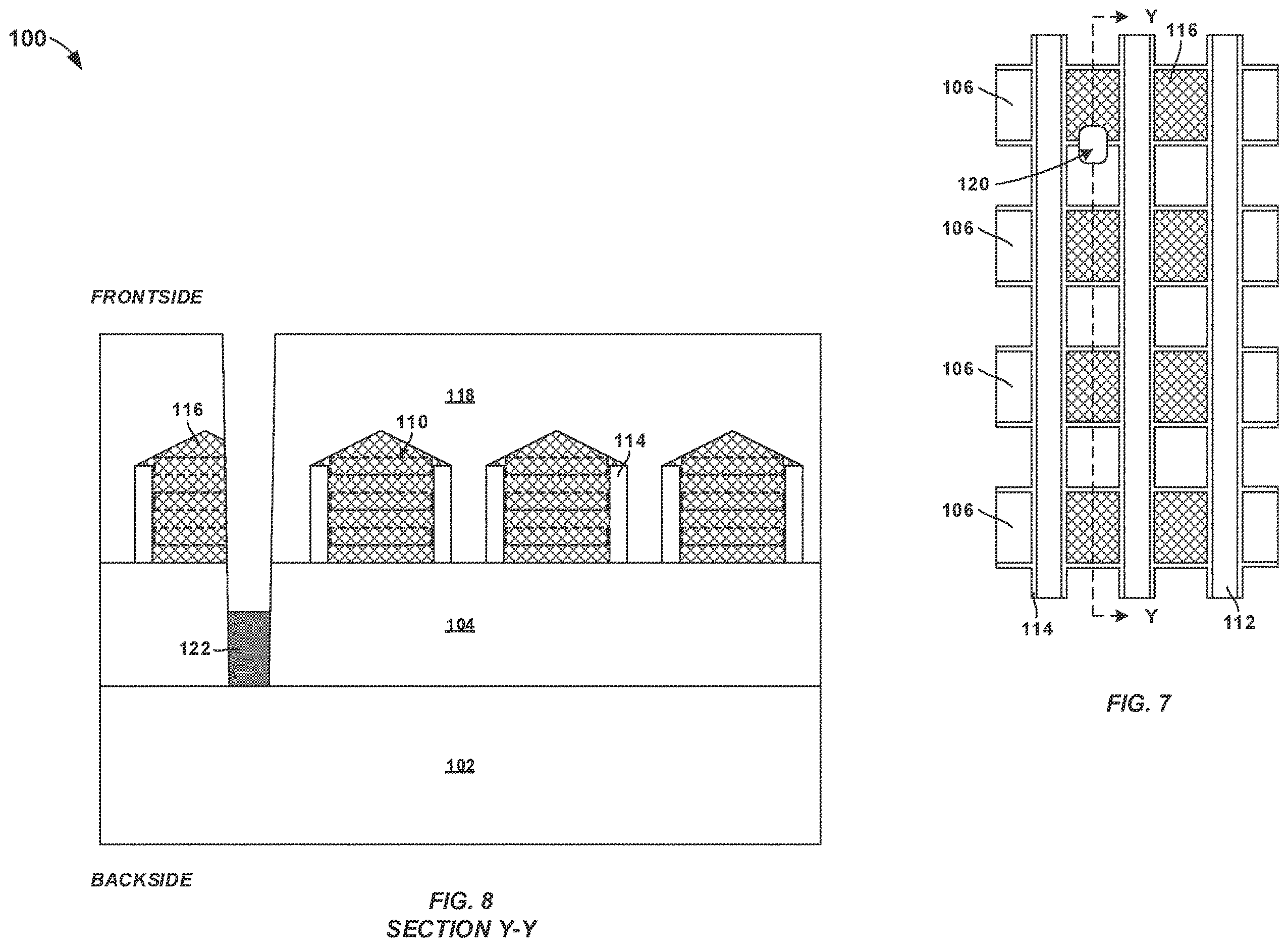 Patent US12616019 Figure 4 – Via connection to backside power delivery network