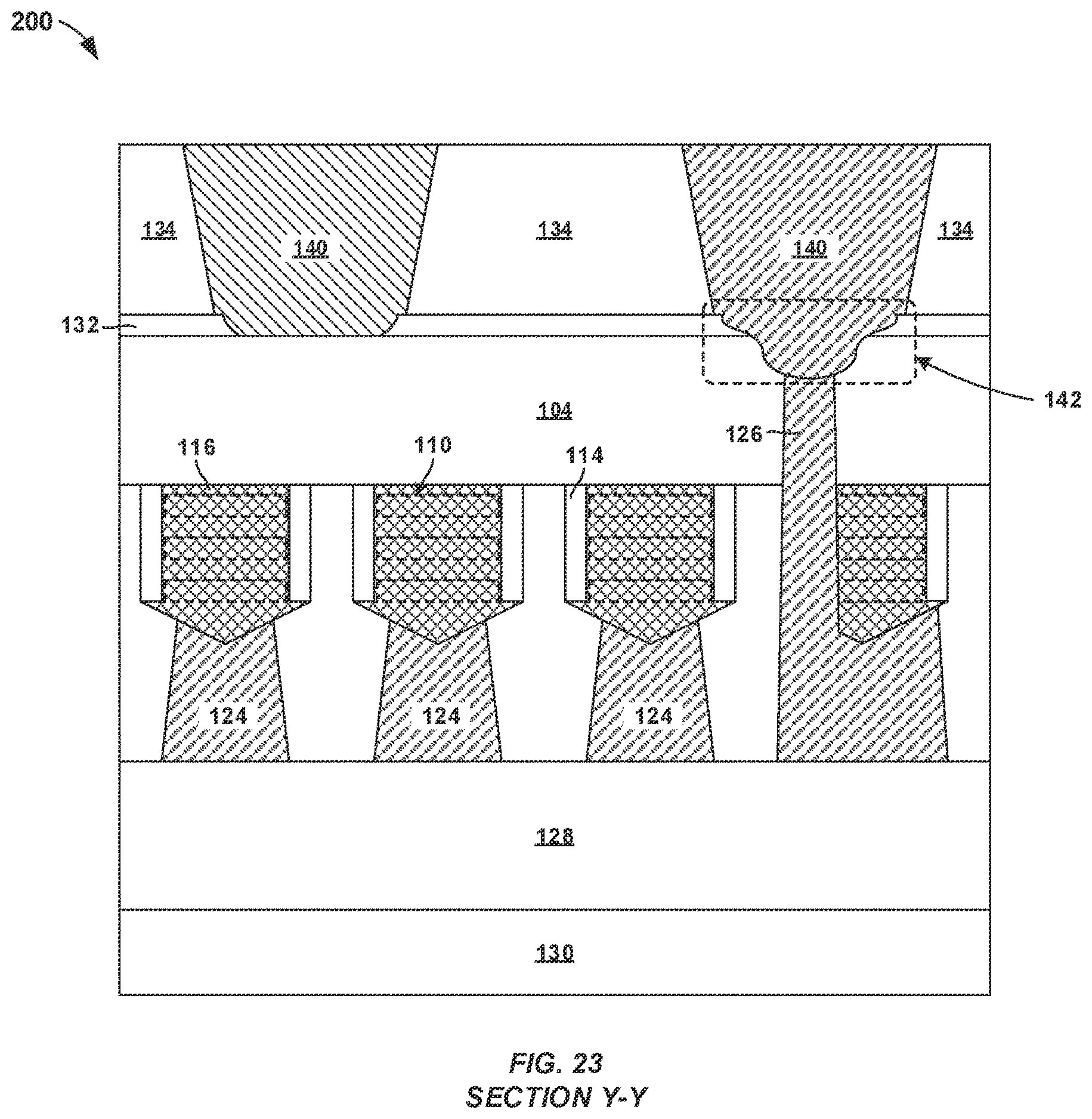 Patent US12616019 Figure 12 – Via connection to backside power delivery network