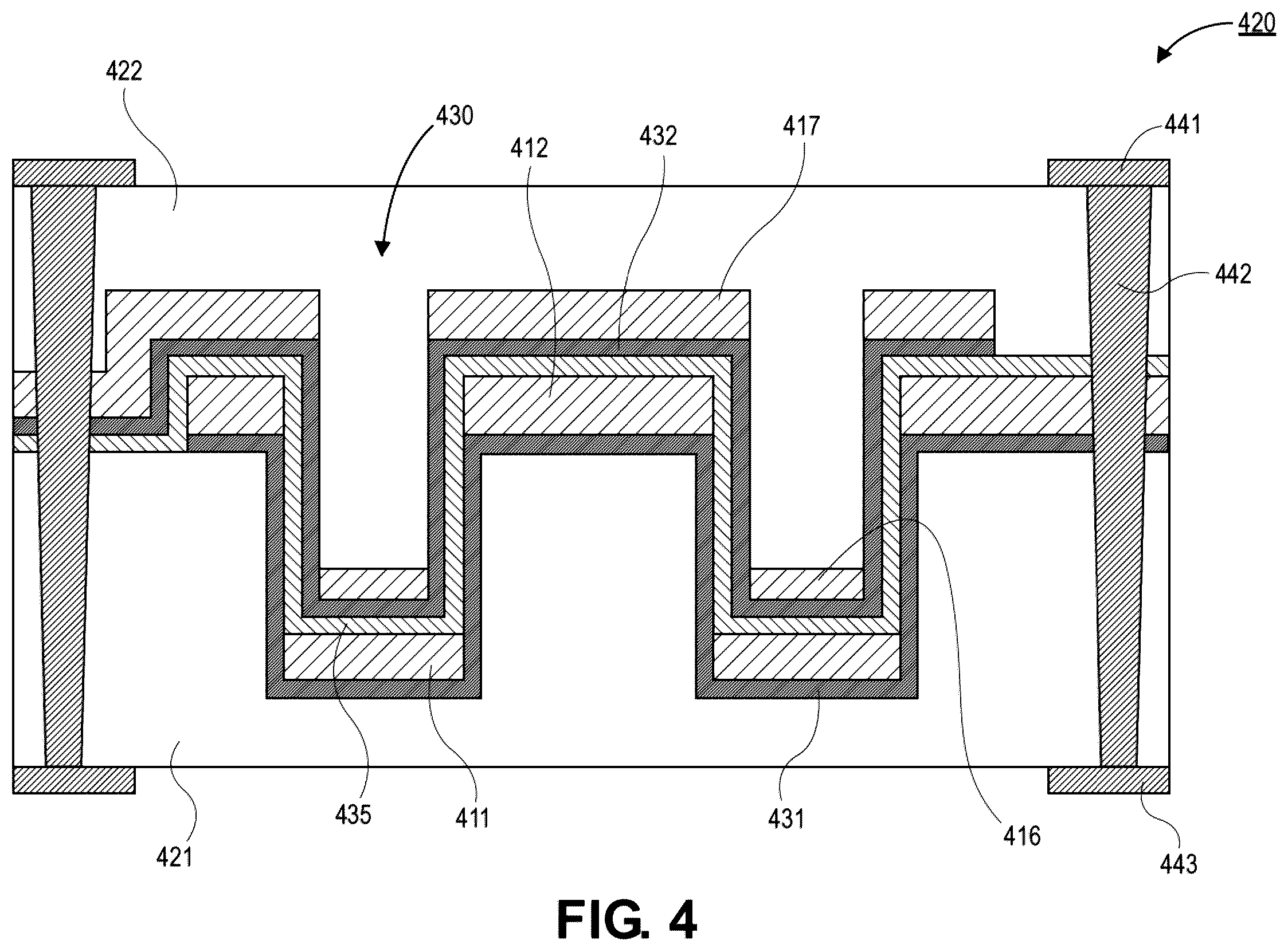 Patent US12616021 Figure 8 – Metal insulator metal (MIM) capacitor architectures