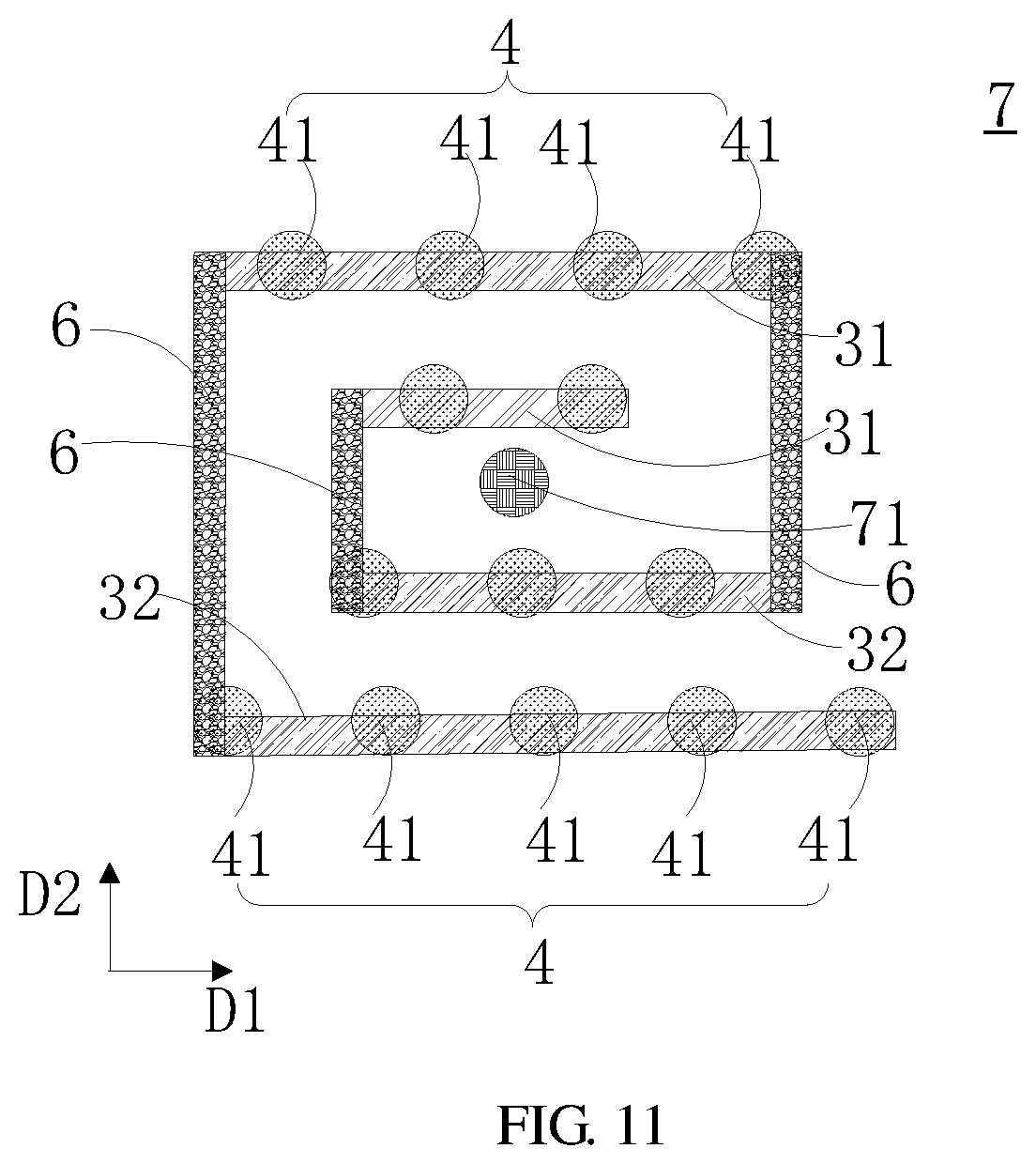 Patent US12616024 Figure 6 – Semiconductor package structure