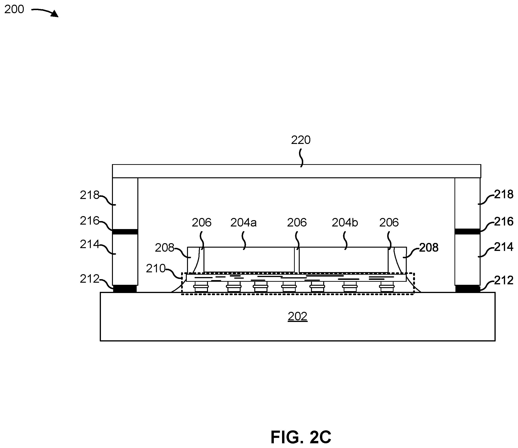Patent US12616027 Figure 4 – Semiconductor package structures and methods of forming the same
