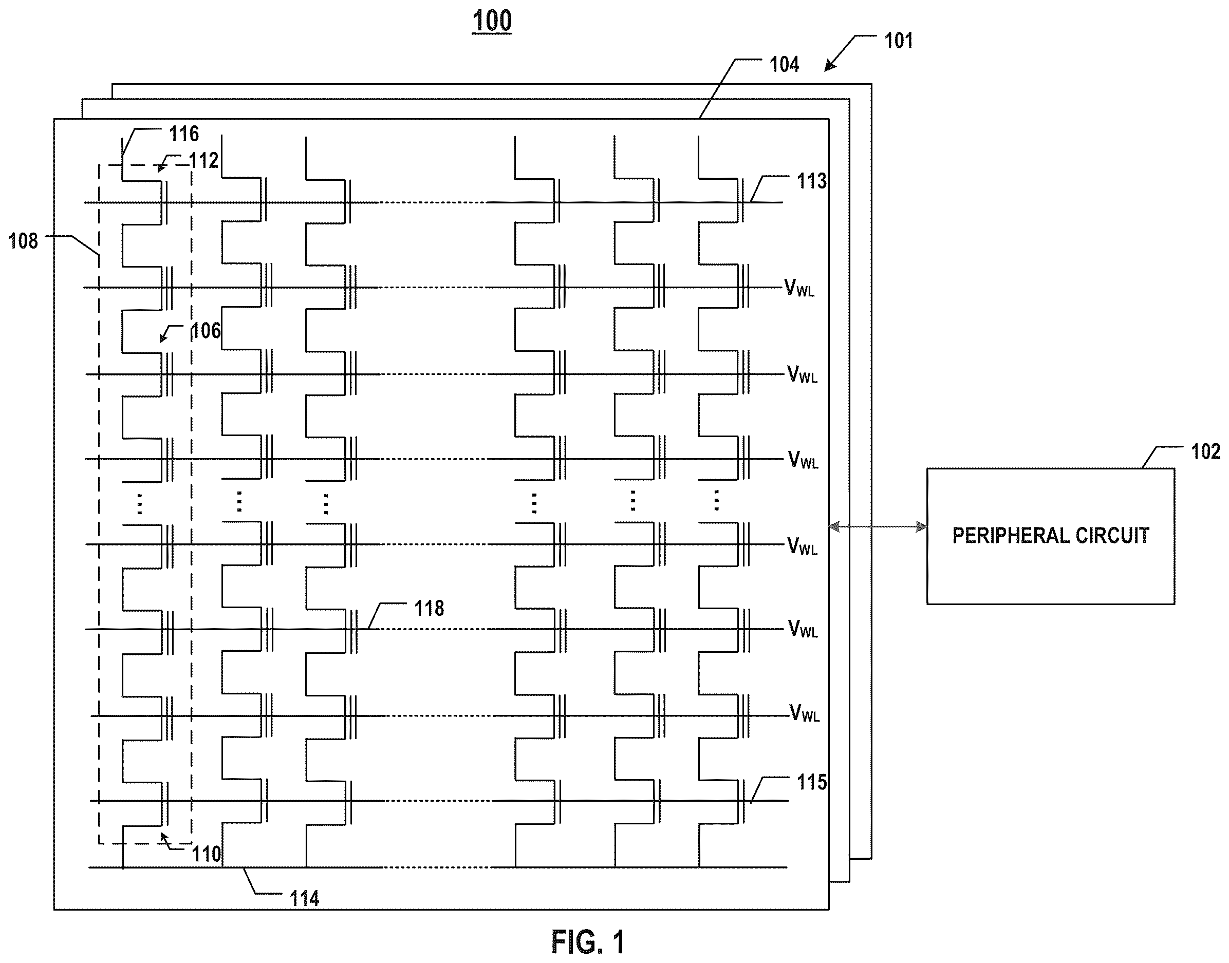 Patent US12616028 Figure 1 – Seal ring structure in a semiconductor device and methods for forming the same