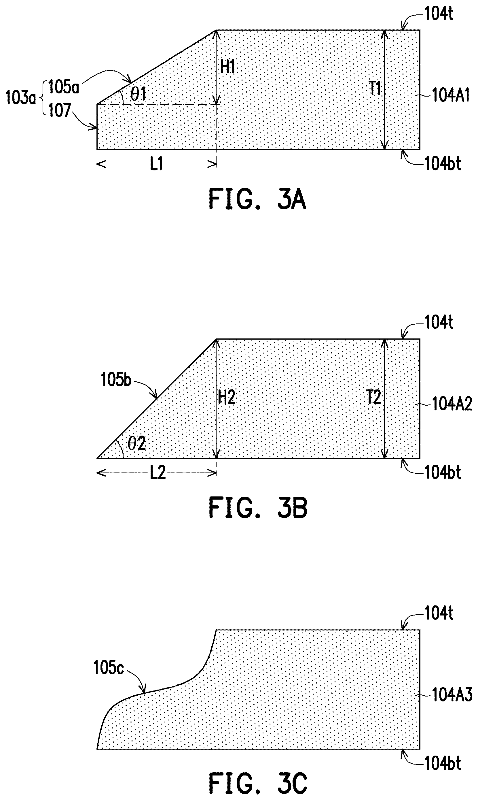 Patent US12616029 Figure 3 – Package structure with stiffener ring having slant sidewall