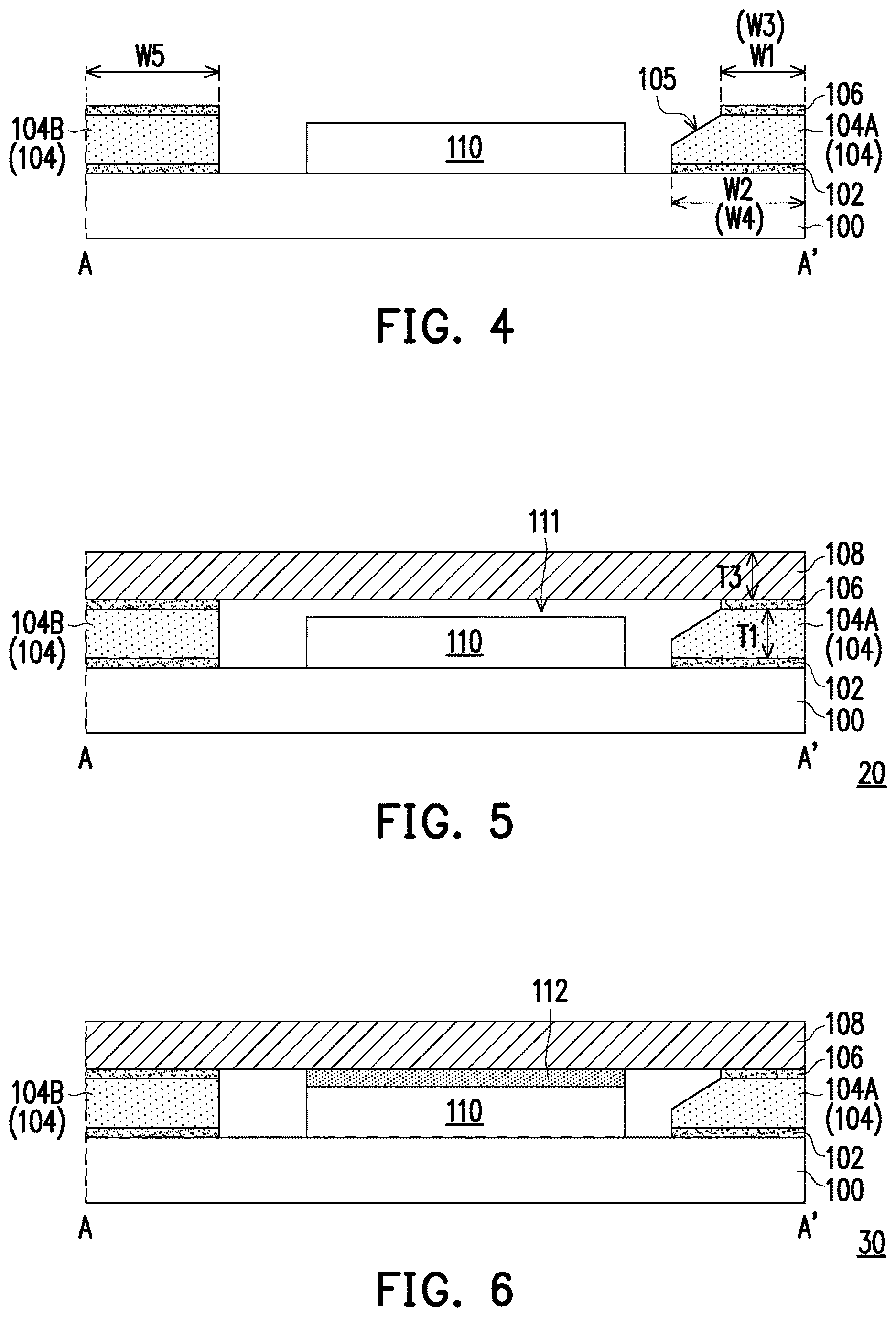 Patent US12616029 Figure 5 – Package structure with stiffener ring having slant sidewall
