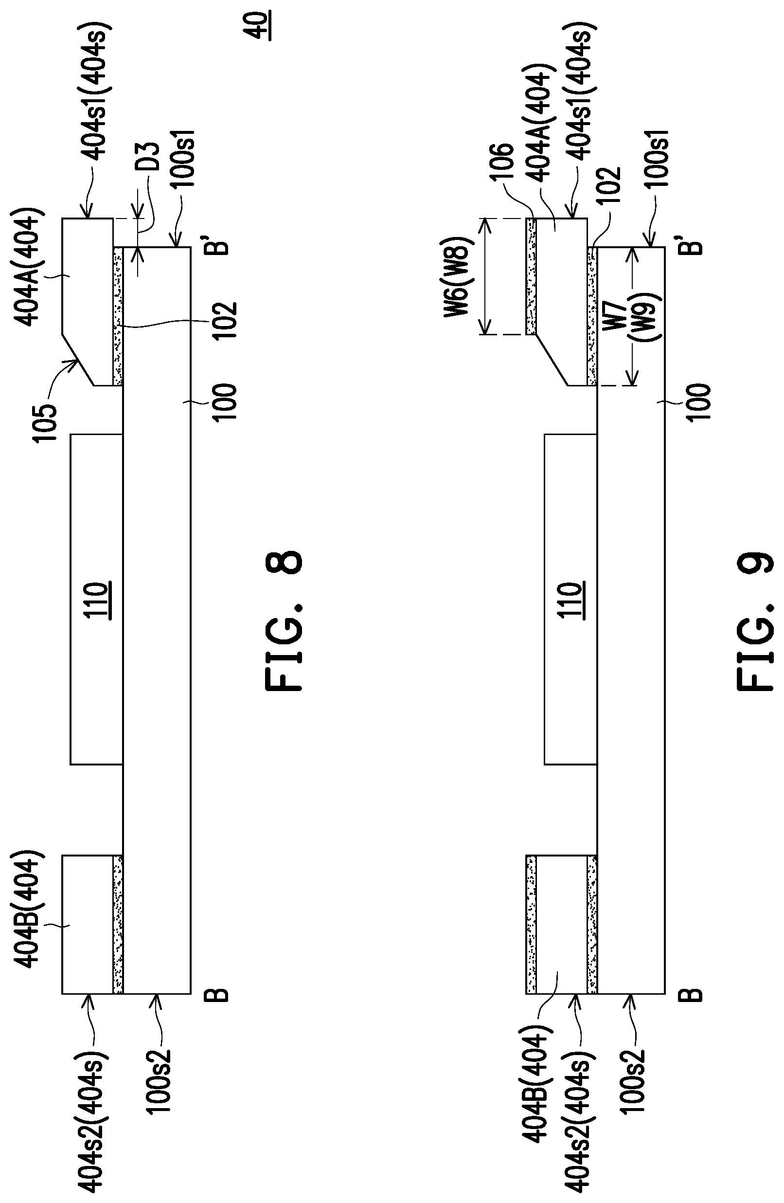 Patent US12616029 Figure 7 – Package structure with stiffener ring having slant sidewall