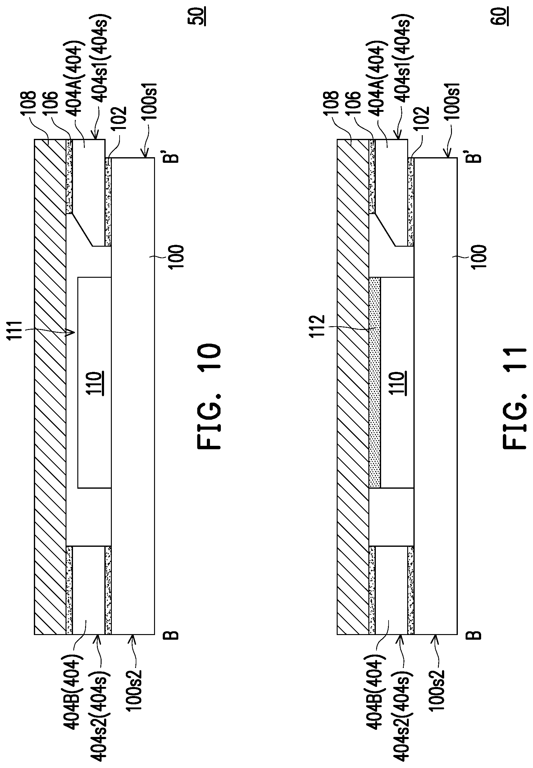 Patent US12616029 Figure 8 – Package structure with stiffener ring having slant sidewall