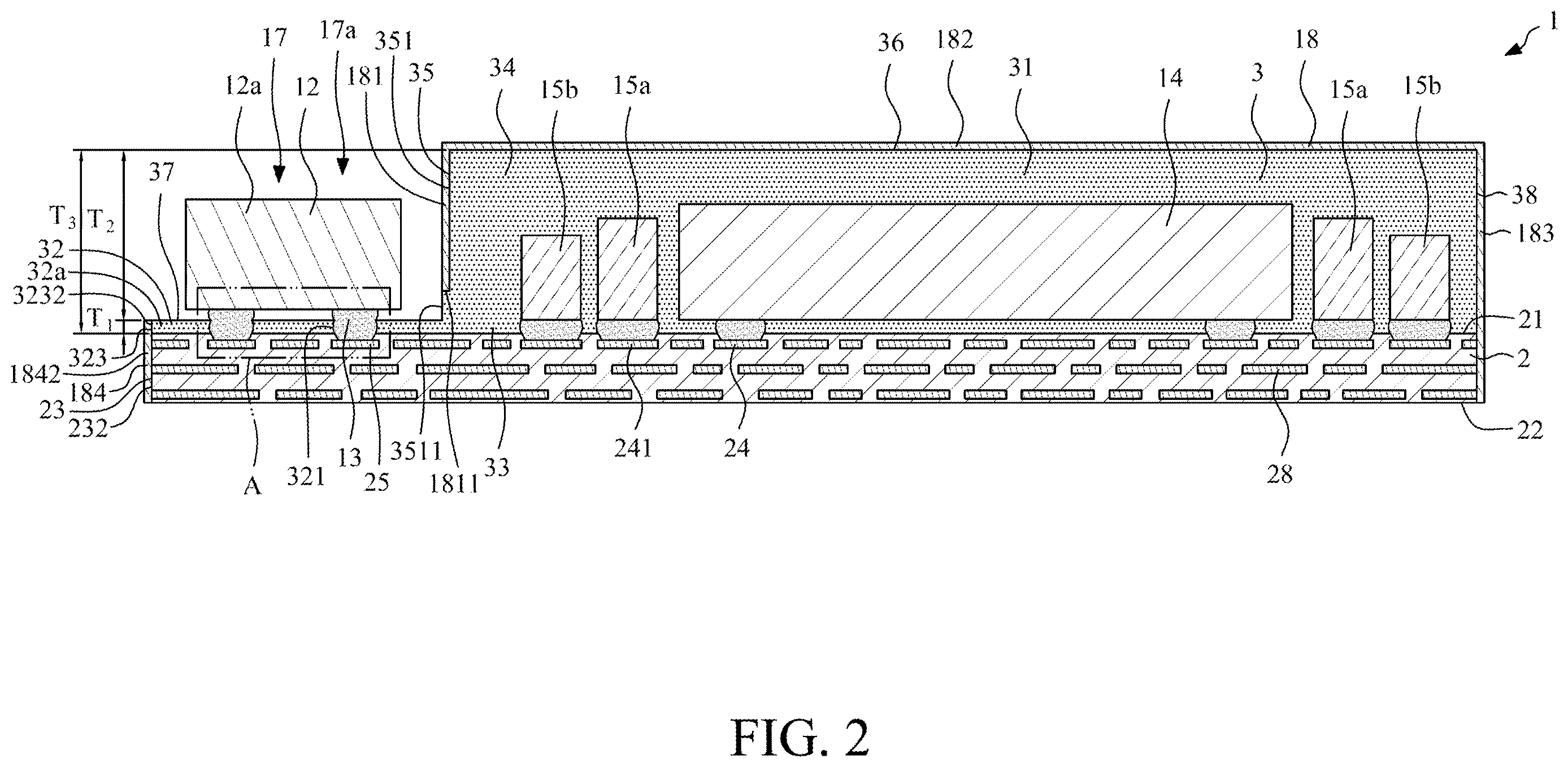 Patent US12616030 Figure 2 – Electronic device and method for manufacturing the same