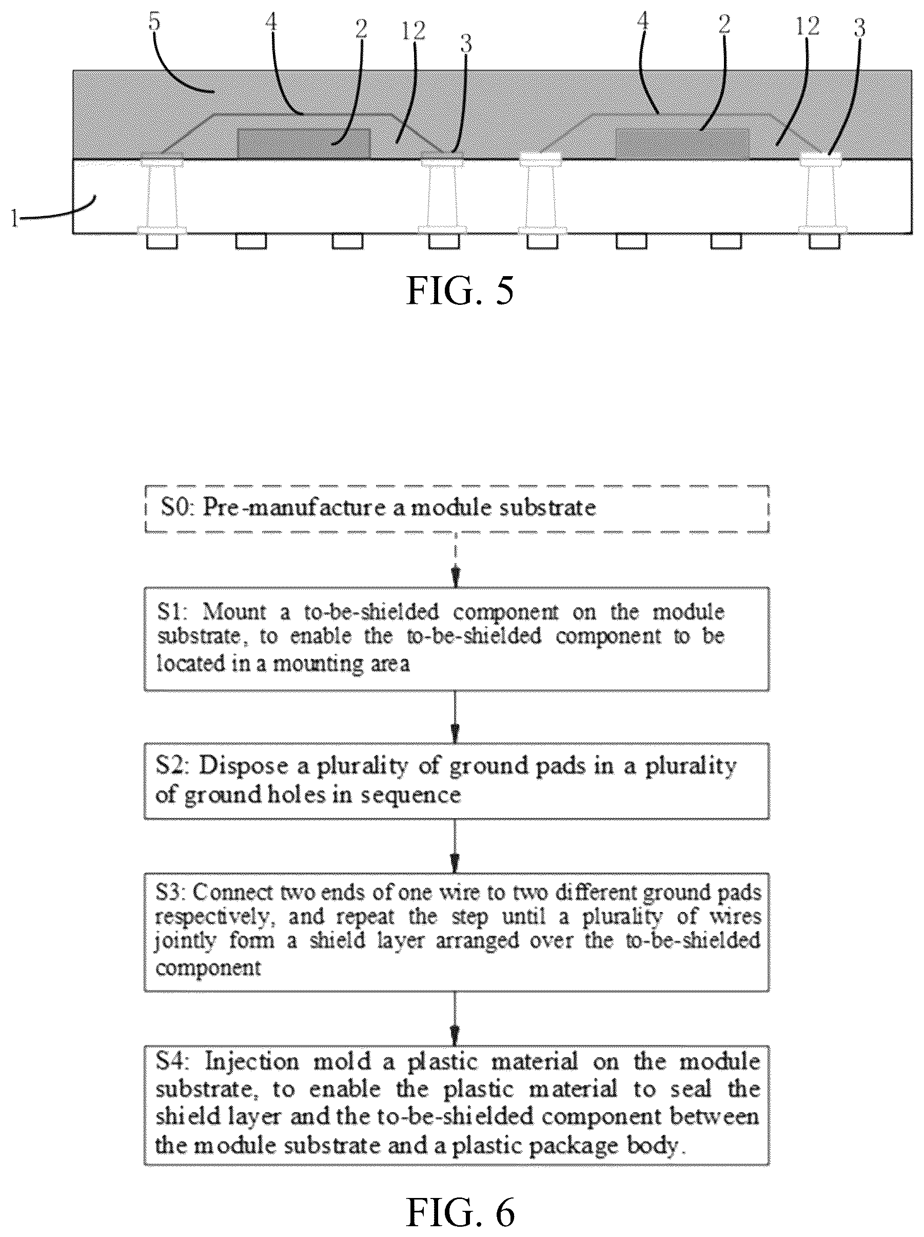Patent US12616032 Figure 3 – Electromagnetic shielding structure, manufacturing method, and communication terminal