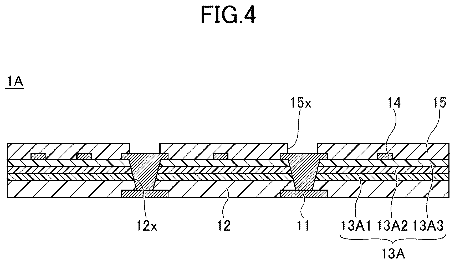 Patent US12616036 Figure 4 – Interconnect substrate, method of making the same, and method of identifying interconnect substrate