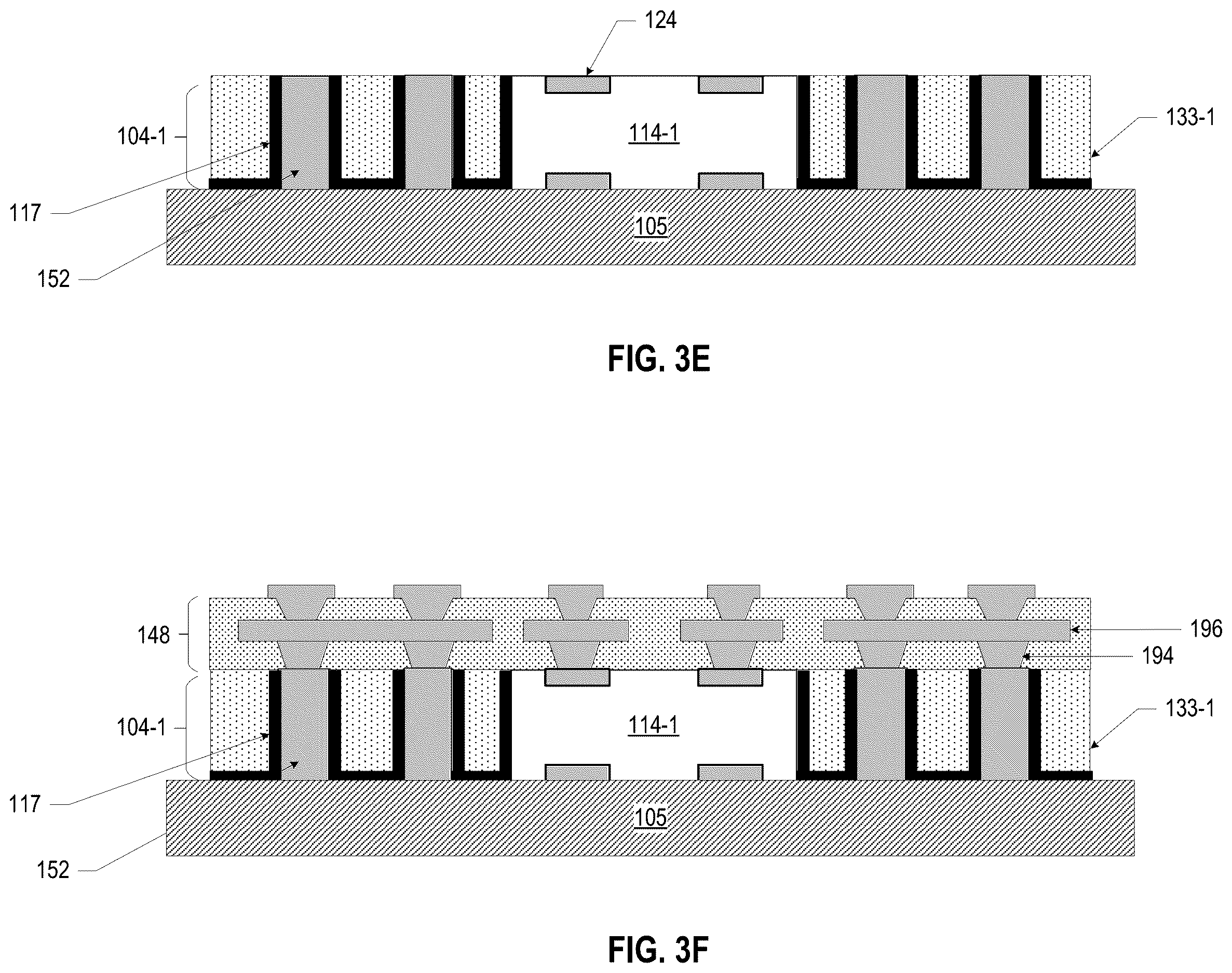 Patent US12616042 Figure 8 – Microelectronic assemblies with anchor layer around a bridge die
